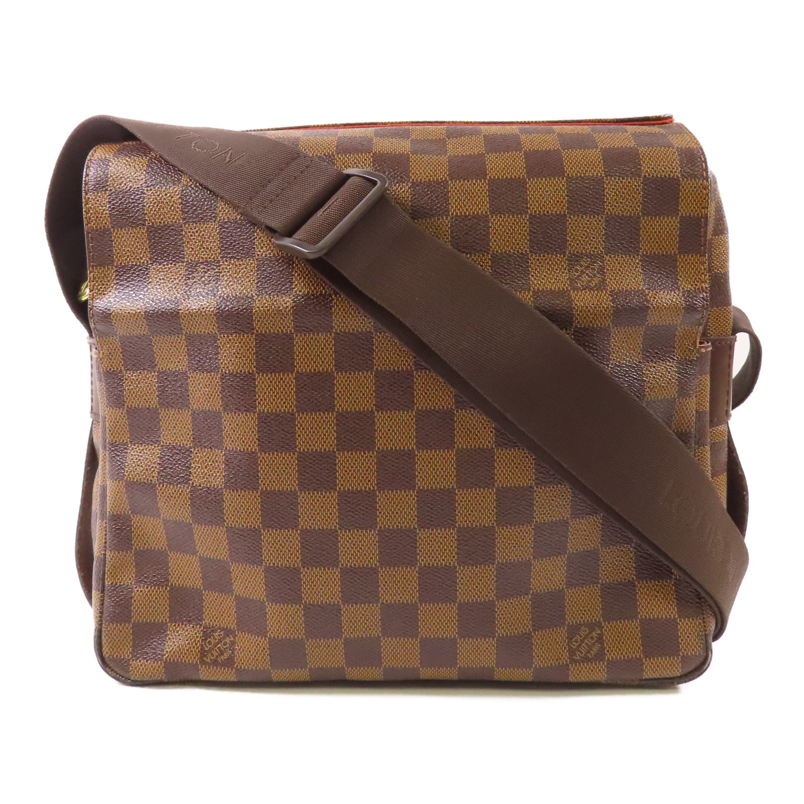 LOUIS VUITTON LV GHW Naviglio Shoulder Messenger Bag N45255 Damier Brown
