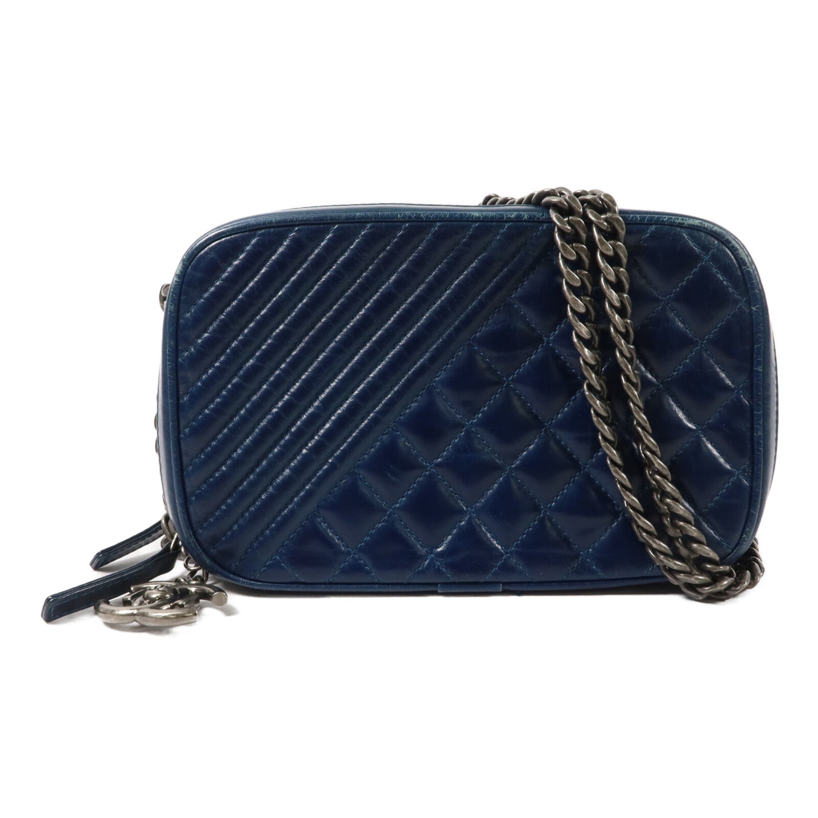 CHANEL 牛皮皮革Chain Shoulder鏈帶肩背袋