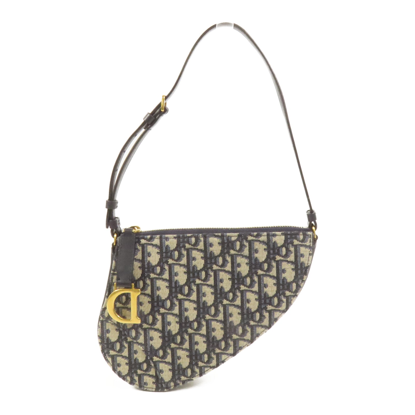 Dior 帆布Saddle Rodeo金扣肩背袋