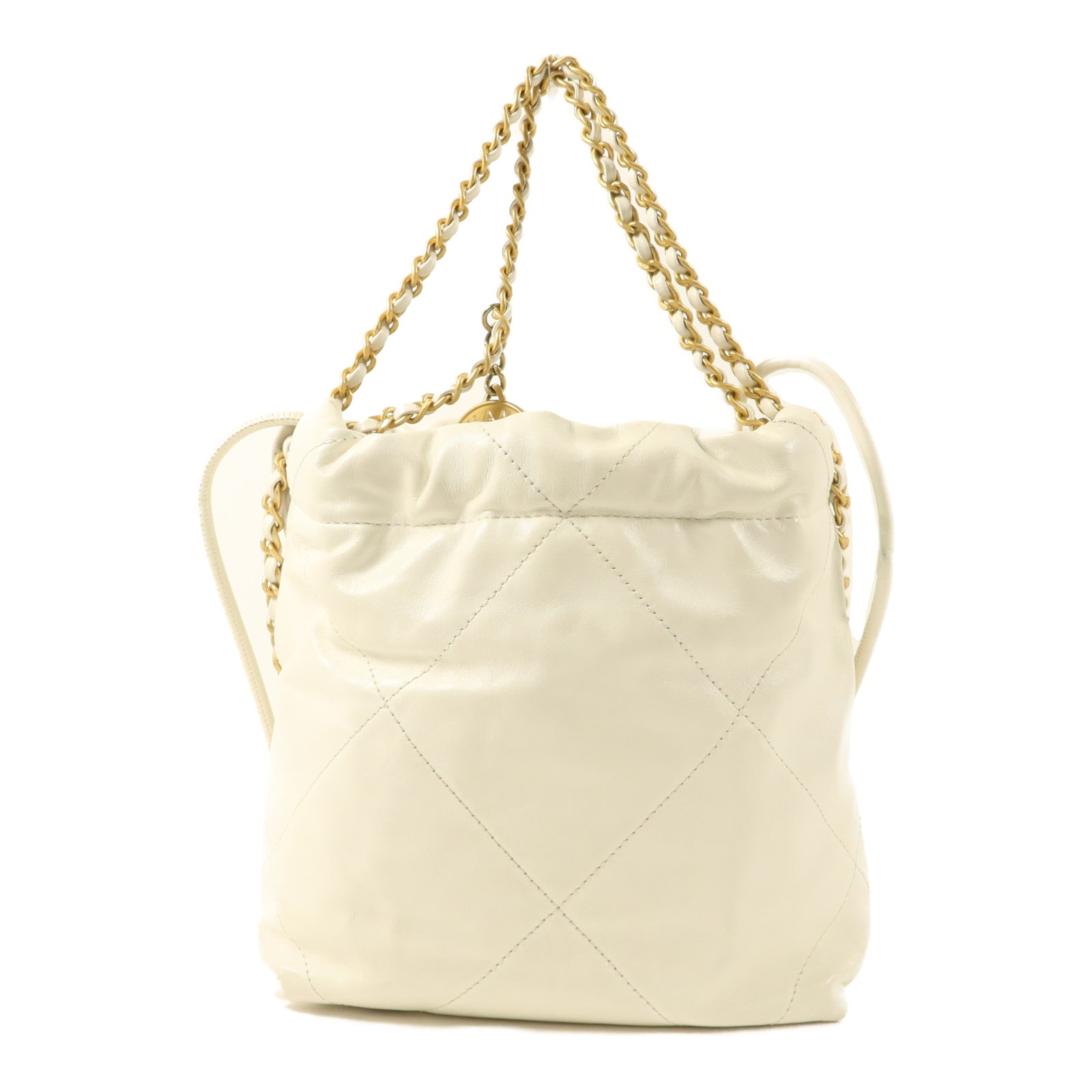 CHANEL 牛皮皮革Chanel 22 Mini金扣手挽肩背兩用袋