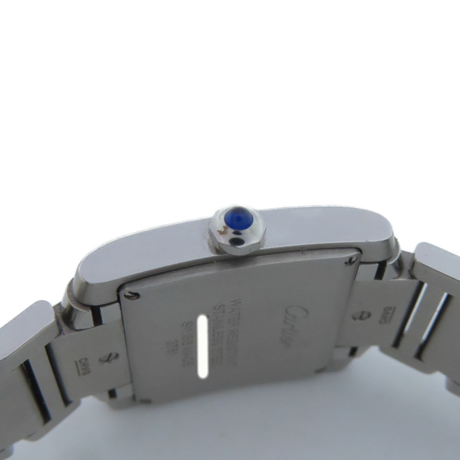 CARTIER Tank Francaise不鏽鋼手錶石英機芯白色