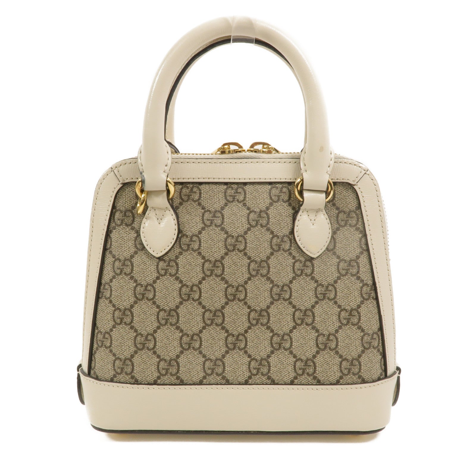 GUCCI 塗層帆布Horsebit 1955 Mini Top Handle Bag手挽肩背兩用袋