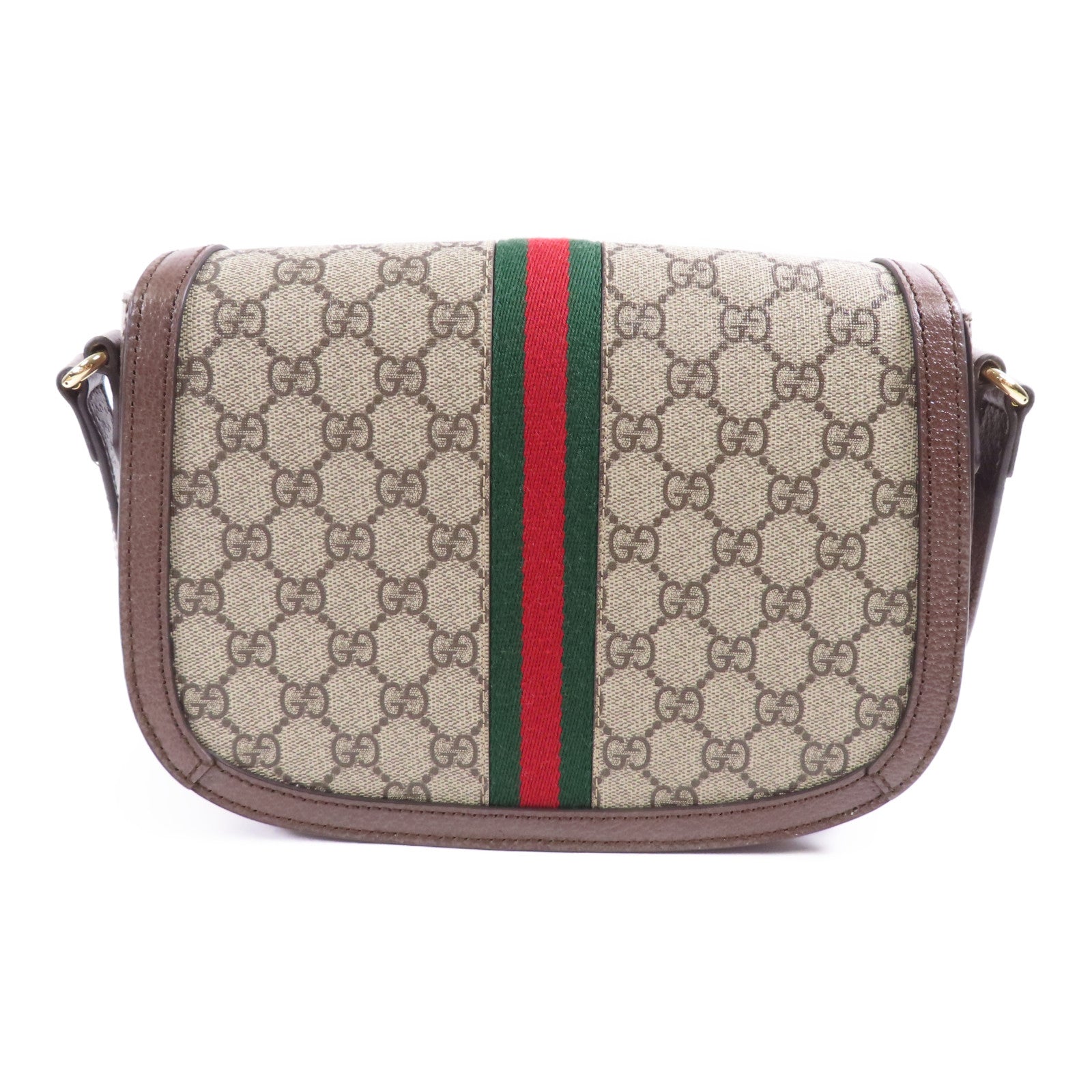 GUCCI 帆布Ophidia GG金扣肩背袋