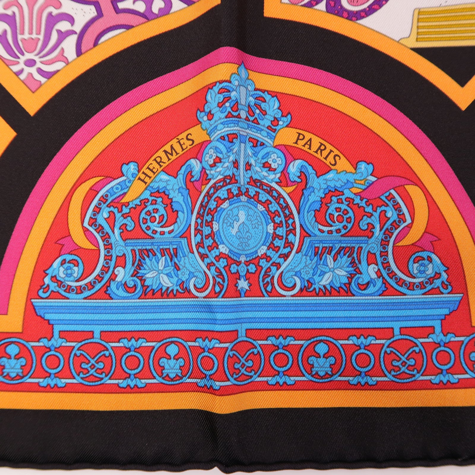 HERMES Scarf Silk Multicolor