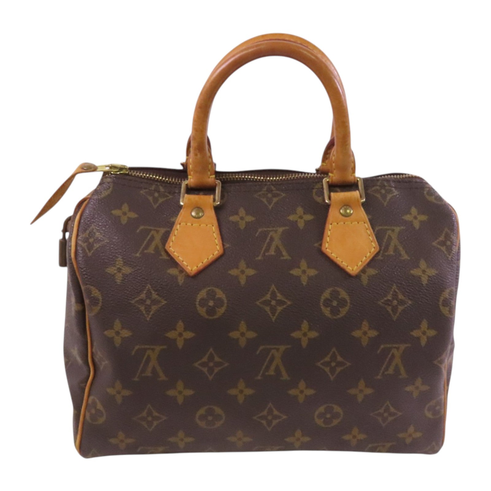 LOUIS VUITTON Monogram Speedy 25金扣手挽袋