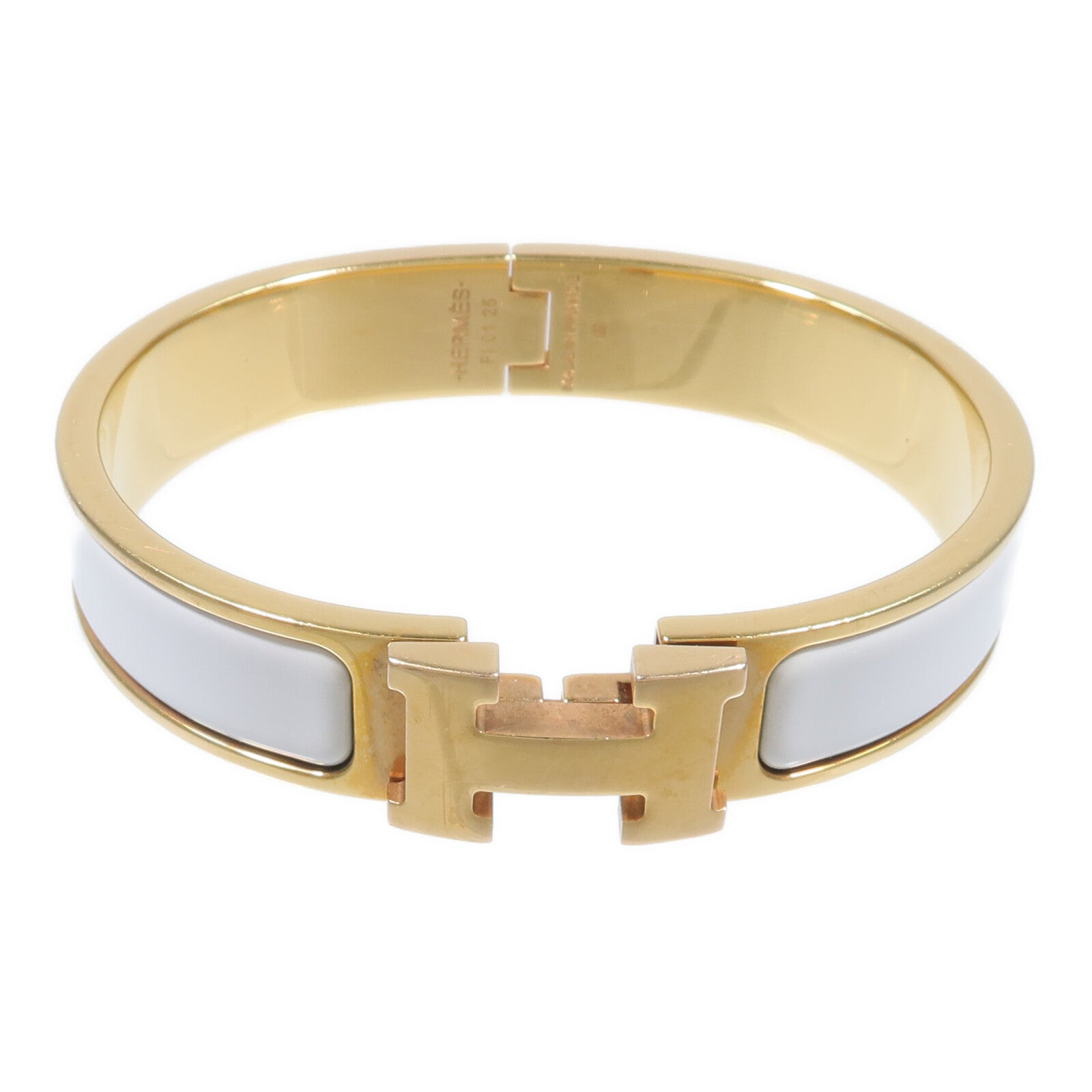 HERMES 琺瑯/金屬Clic H Bracelet手鐲