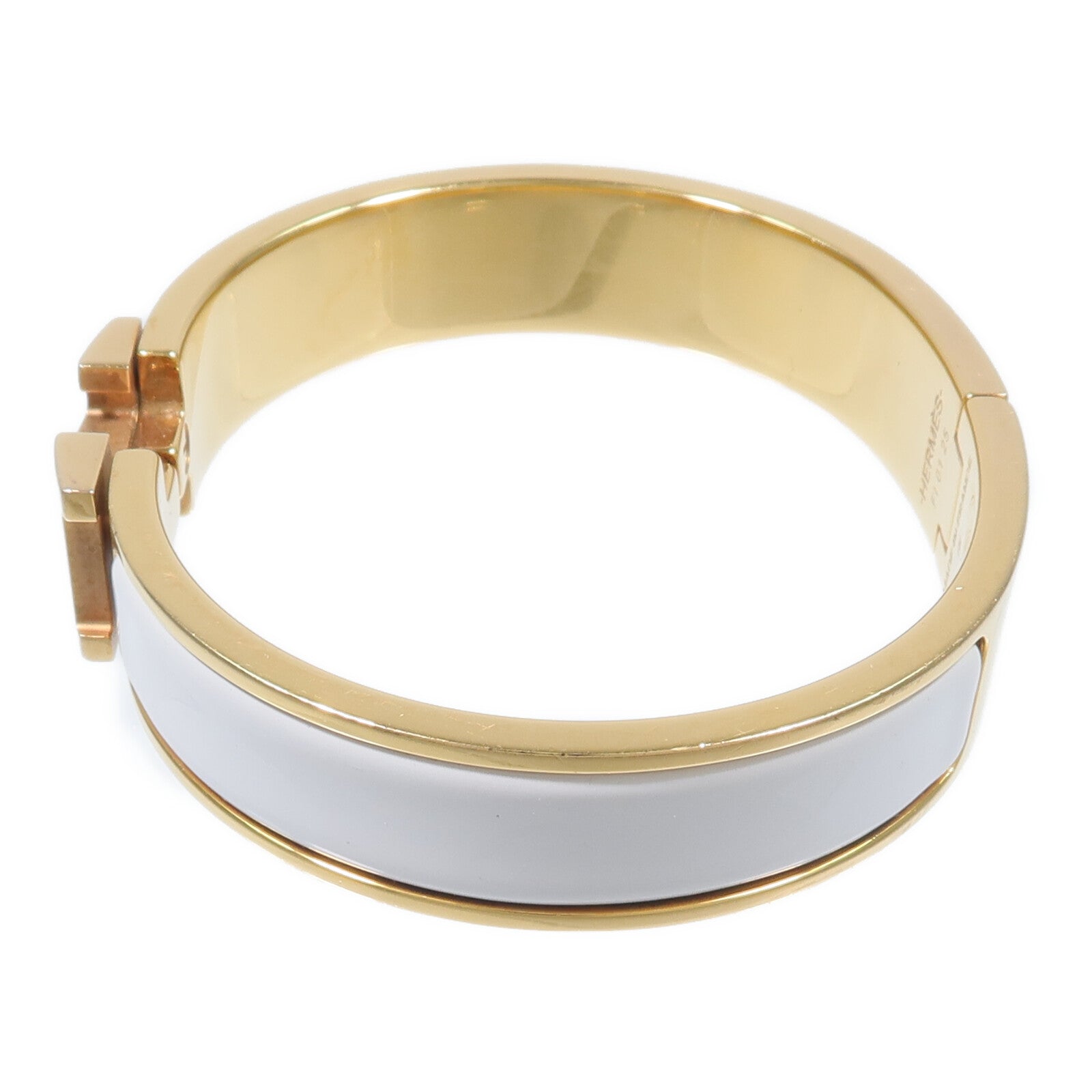 HERMES 琺瑯/金屬Clic H Bracelet手鐲