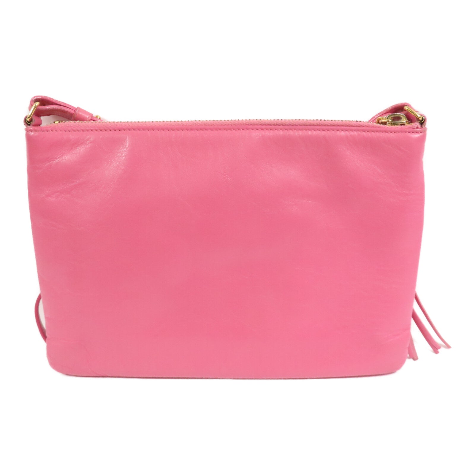 YVES SAINT LAURENT 【激減優惠】牛皮皮革Shoulder Bag金扣肩背袋