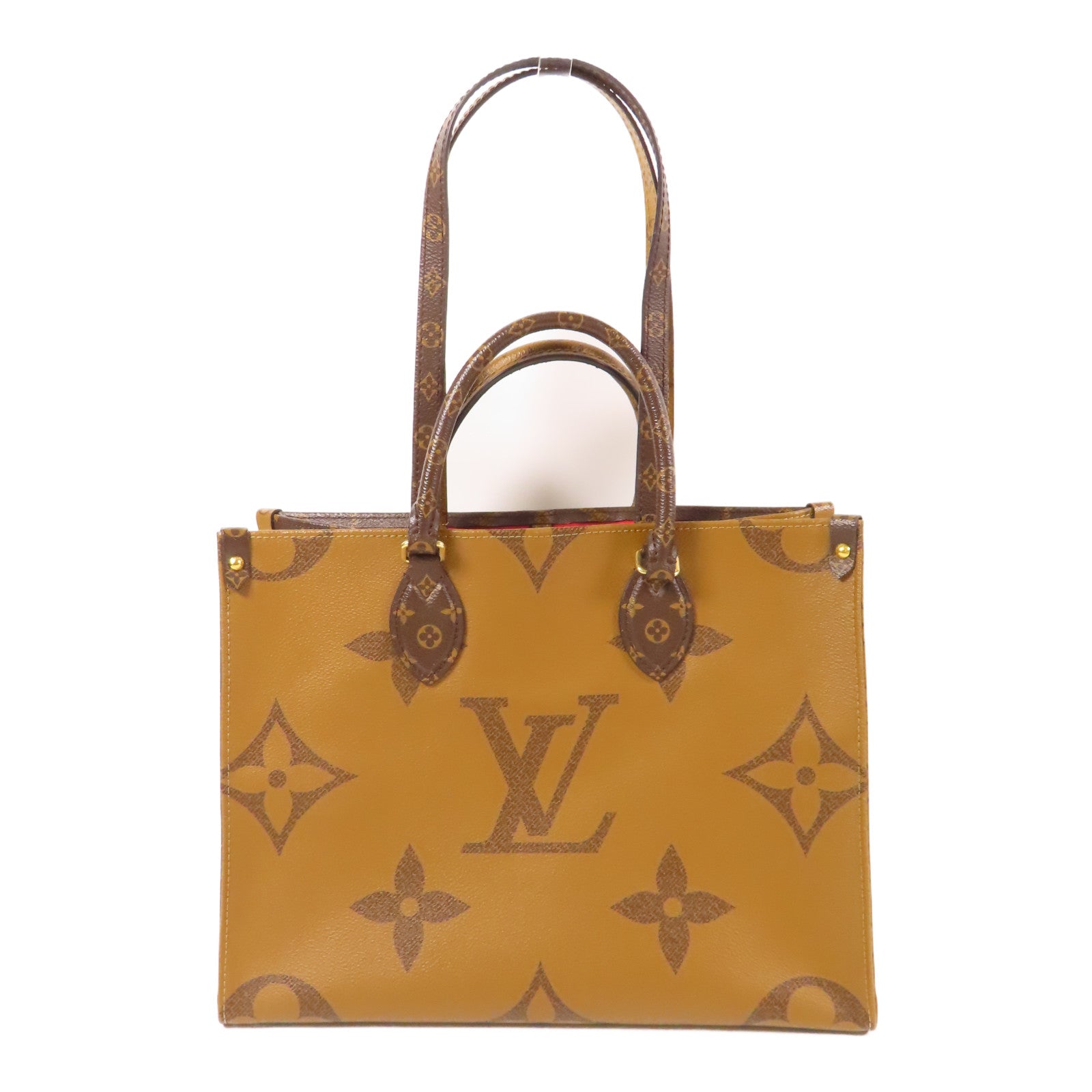LOUIS VUITTON LV GHW On The Go MM 2 Way Bag M45321 Monogram Giant Brown