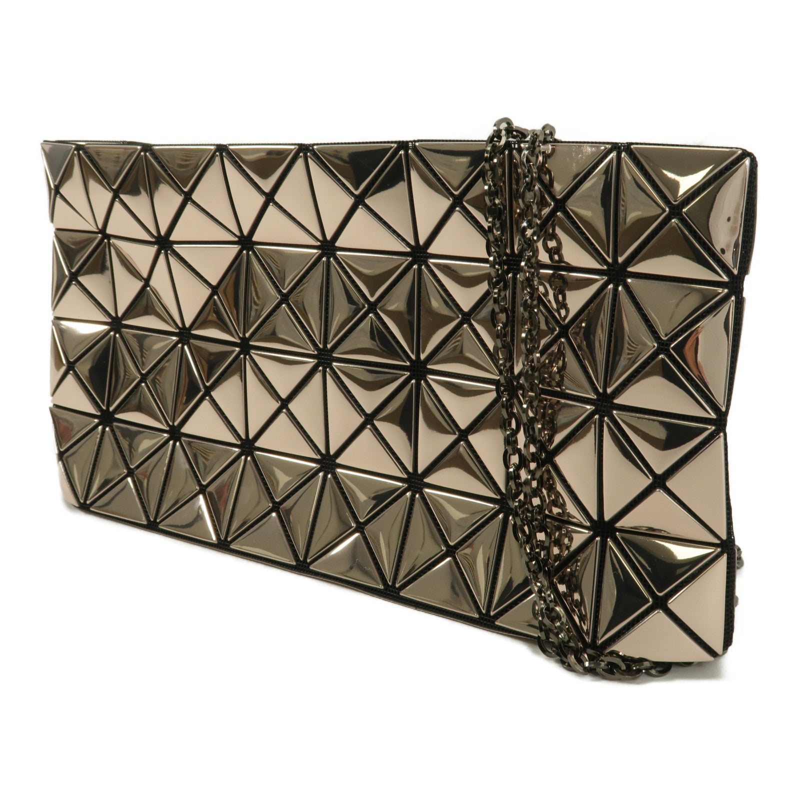 BAO BAO ISSEYMIYAKE PVC Shoulder Bag鏈帶肩背袋