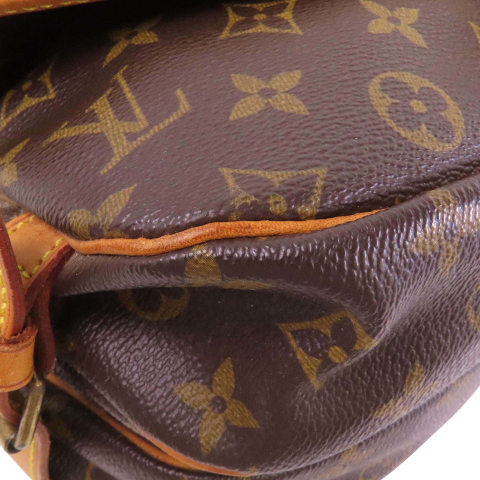LOUIS VUITTON Monogram Saumur 30金扣肩背袋