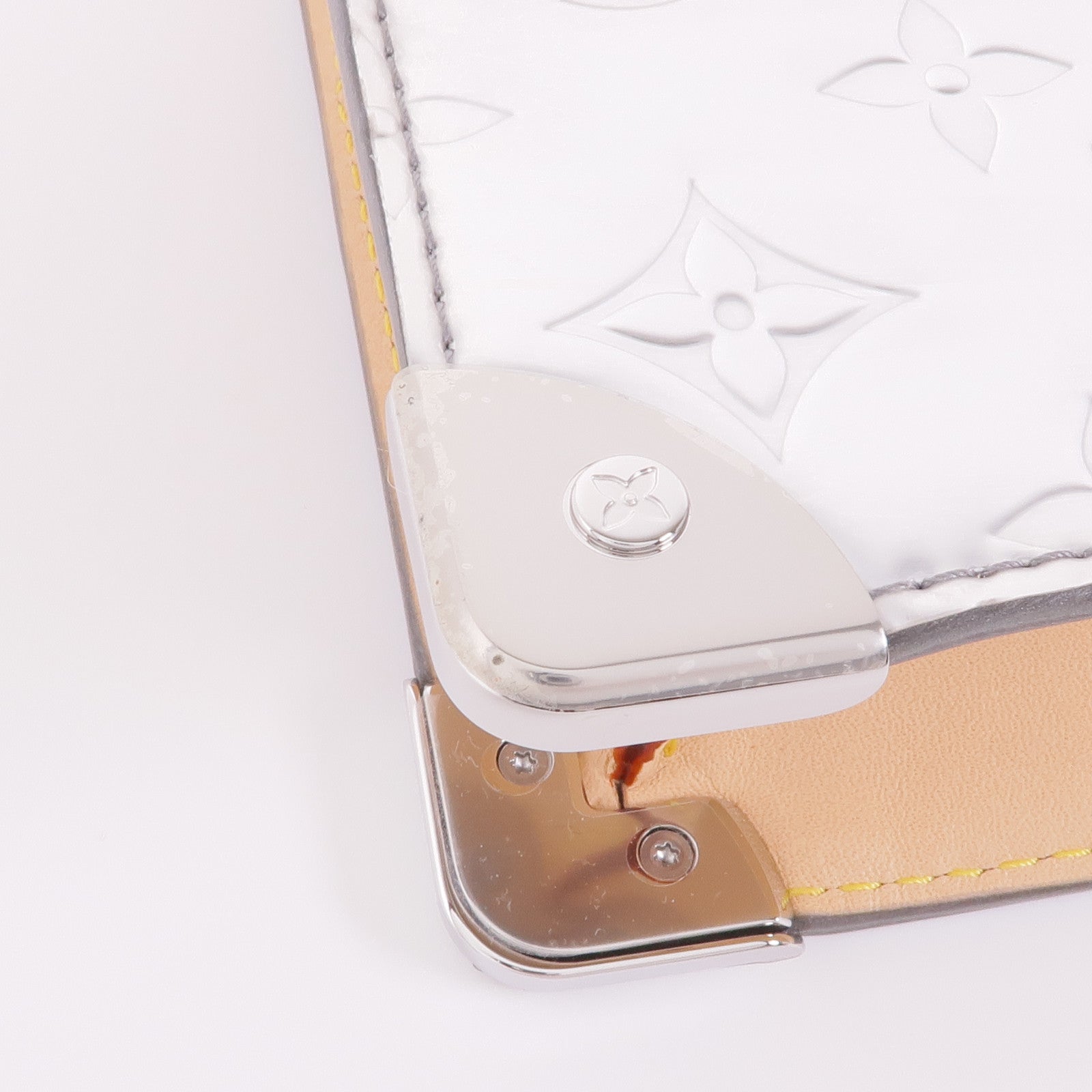 LOUIS VUITTON Monogram Mirror Trunk Pouch銀扣手拿包