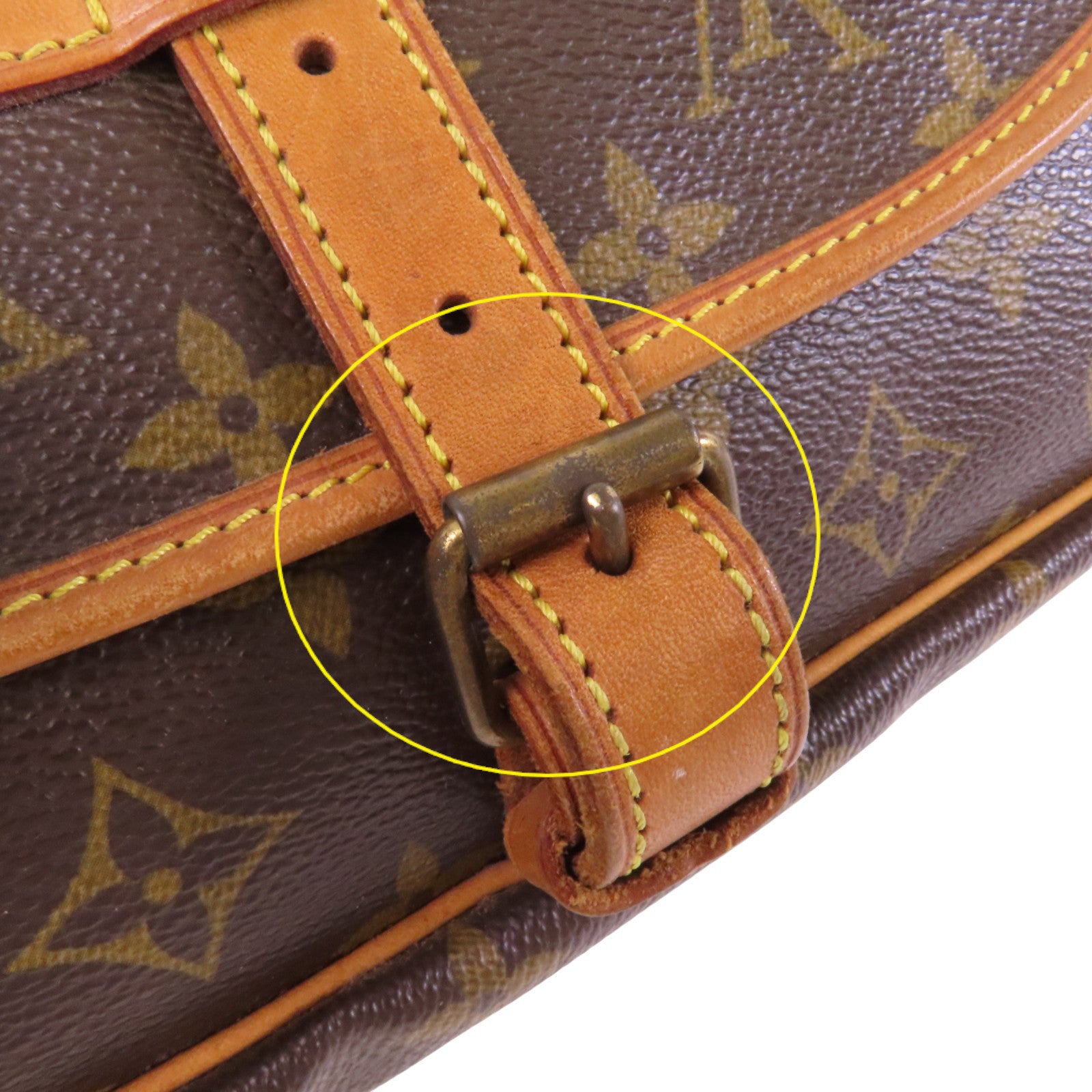 LOUIS VUITTON Monogram Saumur 30金扣肩背袋