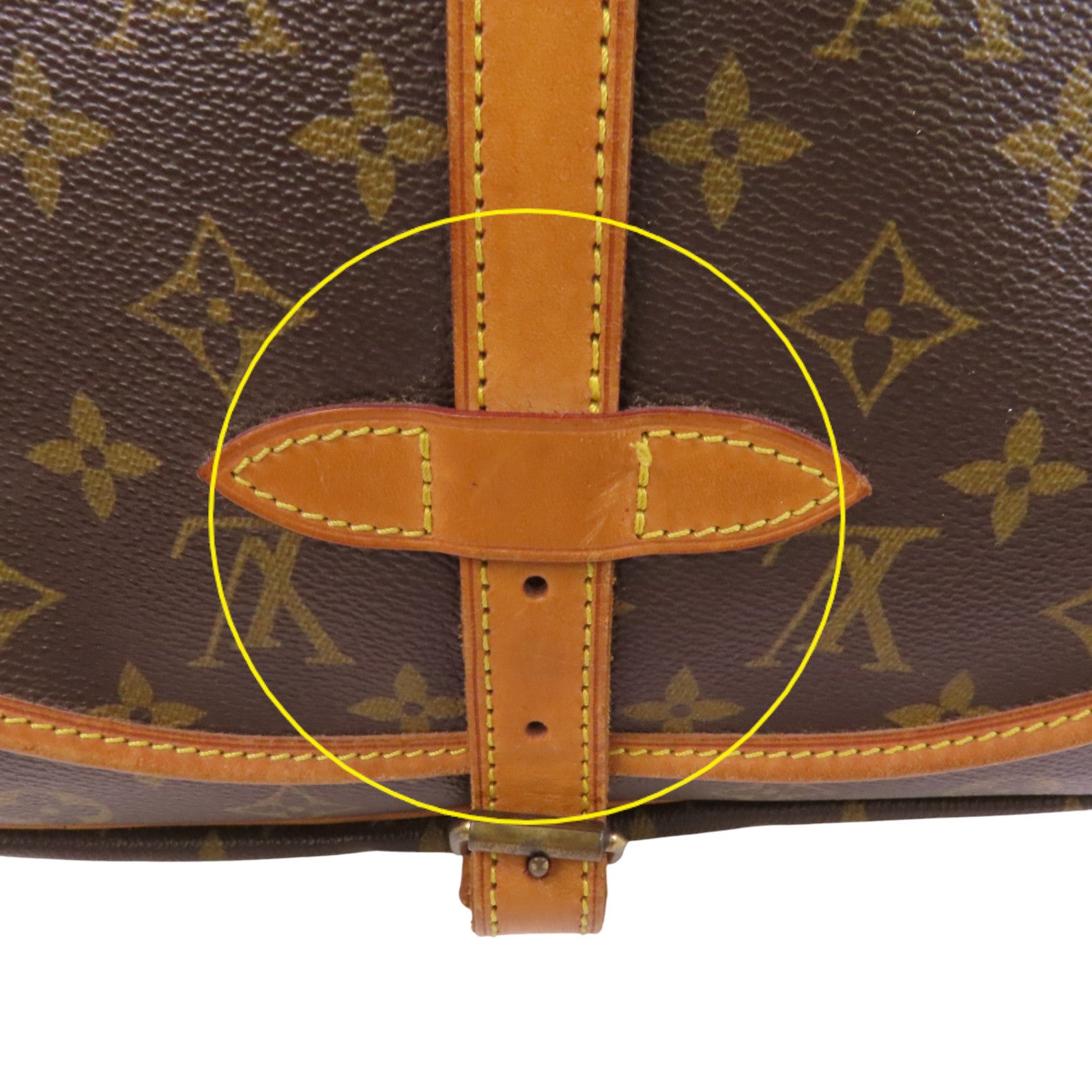 LOUIS VUITTON Monogram Saumur 30金扣肩背袋