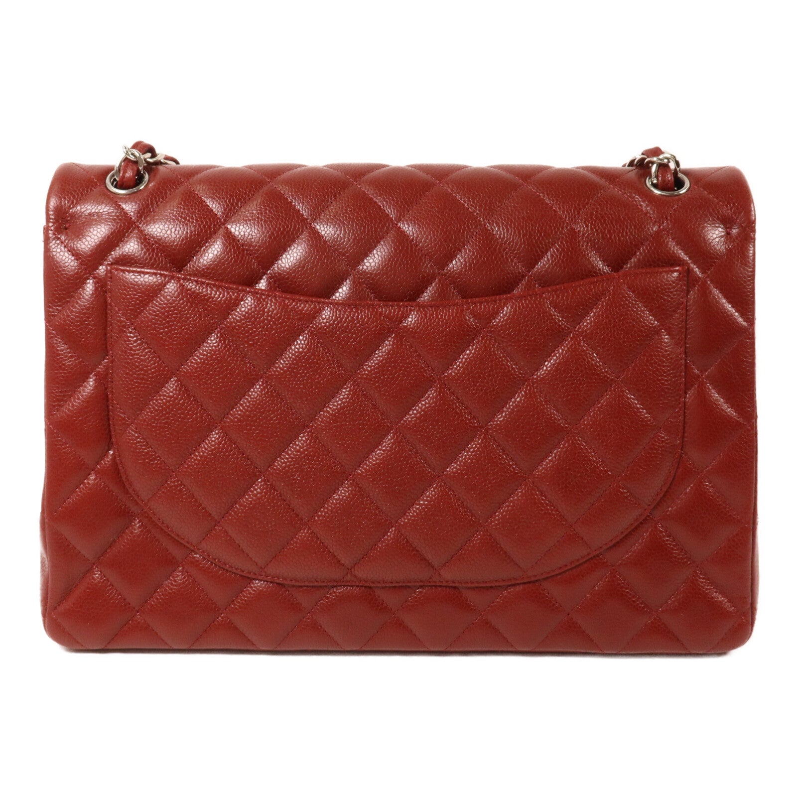 CHANEL 牛皮皮革Maxi Classic鏈帶肩背袋