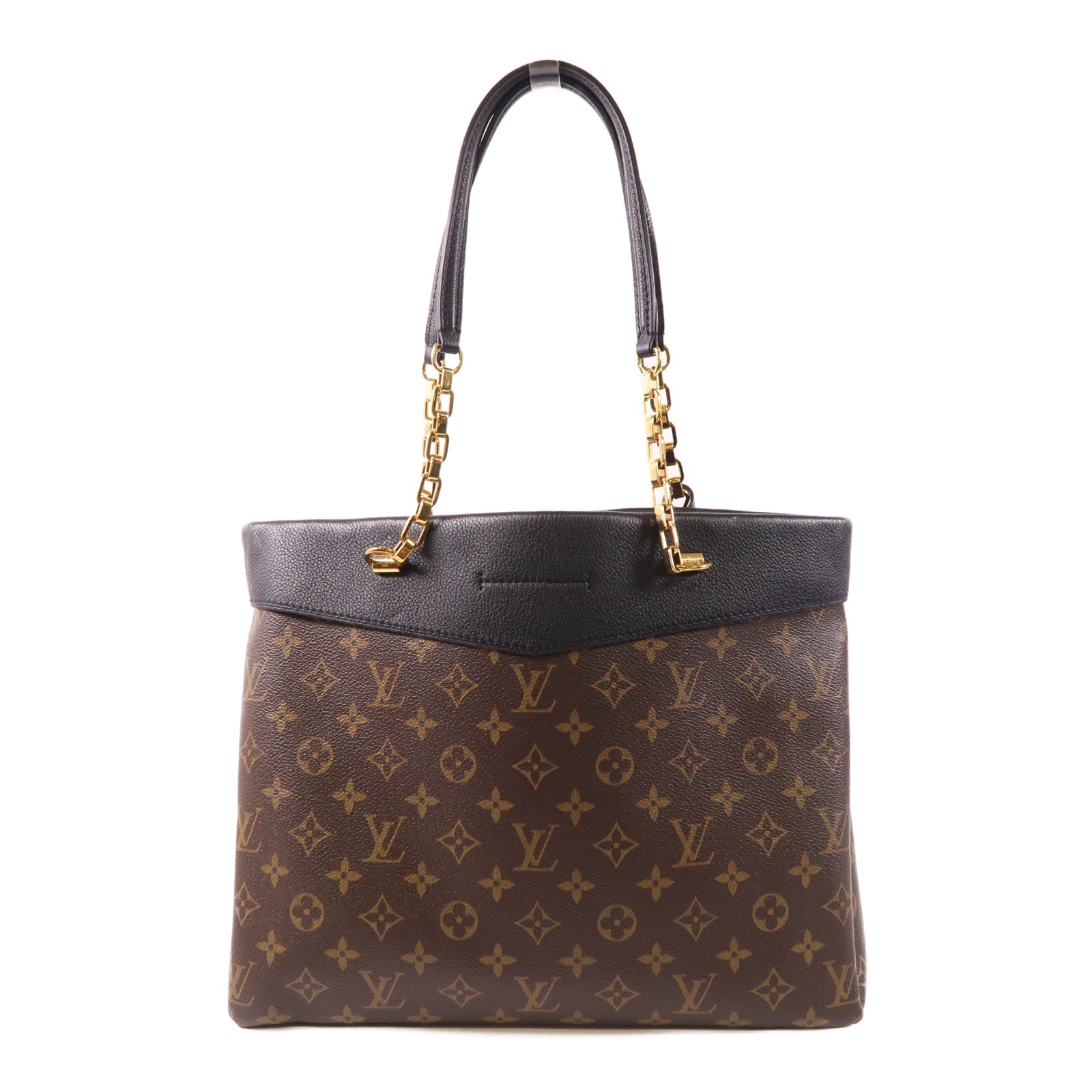 LOUIS VUITTON LV GHW Pallas Shopper Shoulder Bag M51198 Monogram Brown