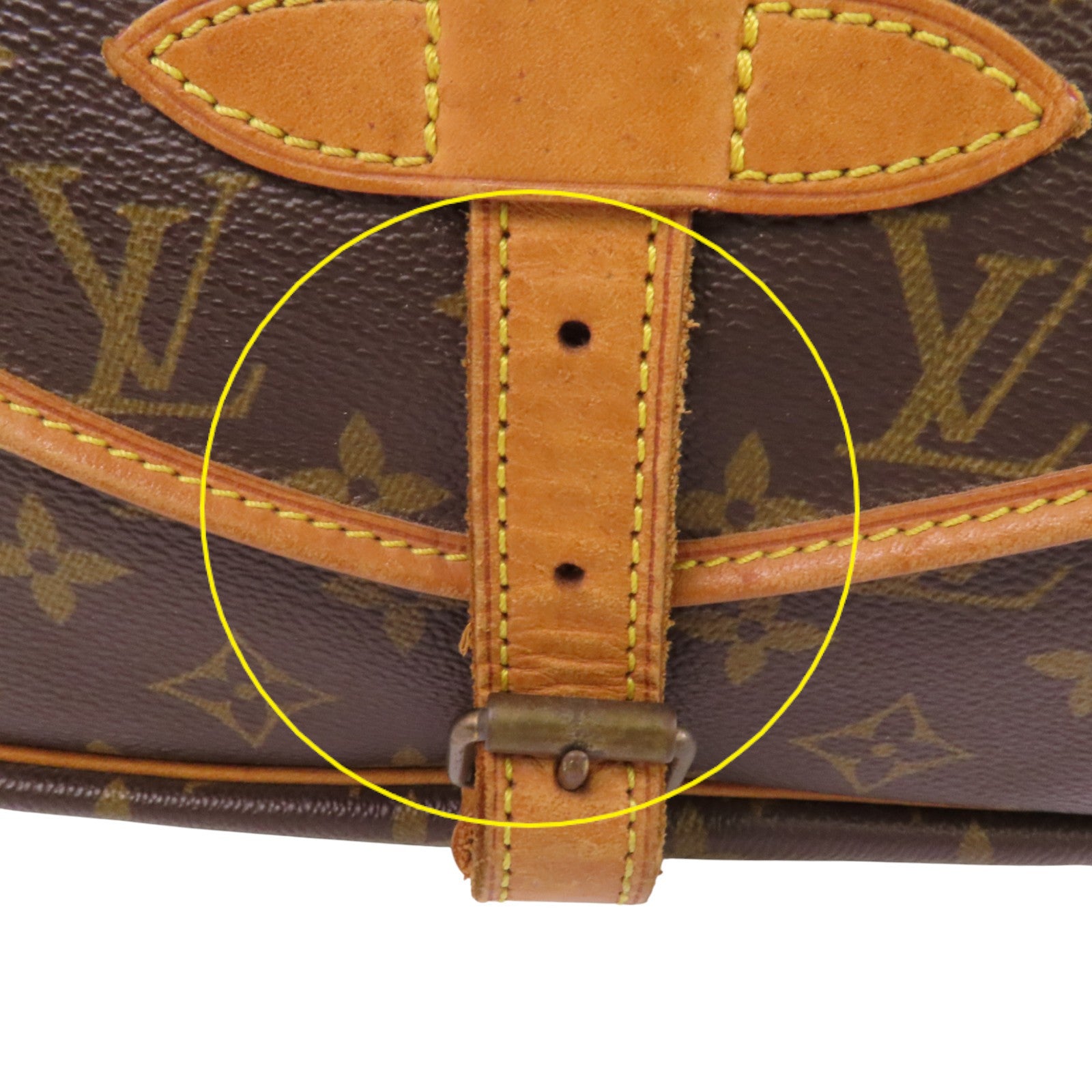 LOUIS VUITTON Monogram Saumur 30金扣肩背袋