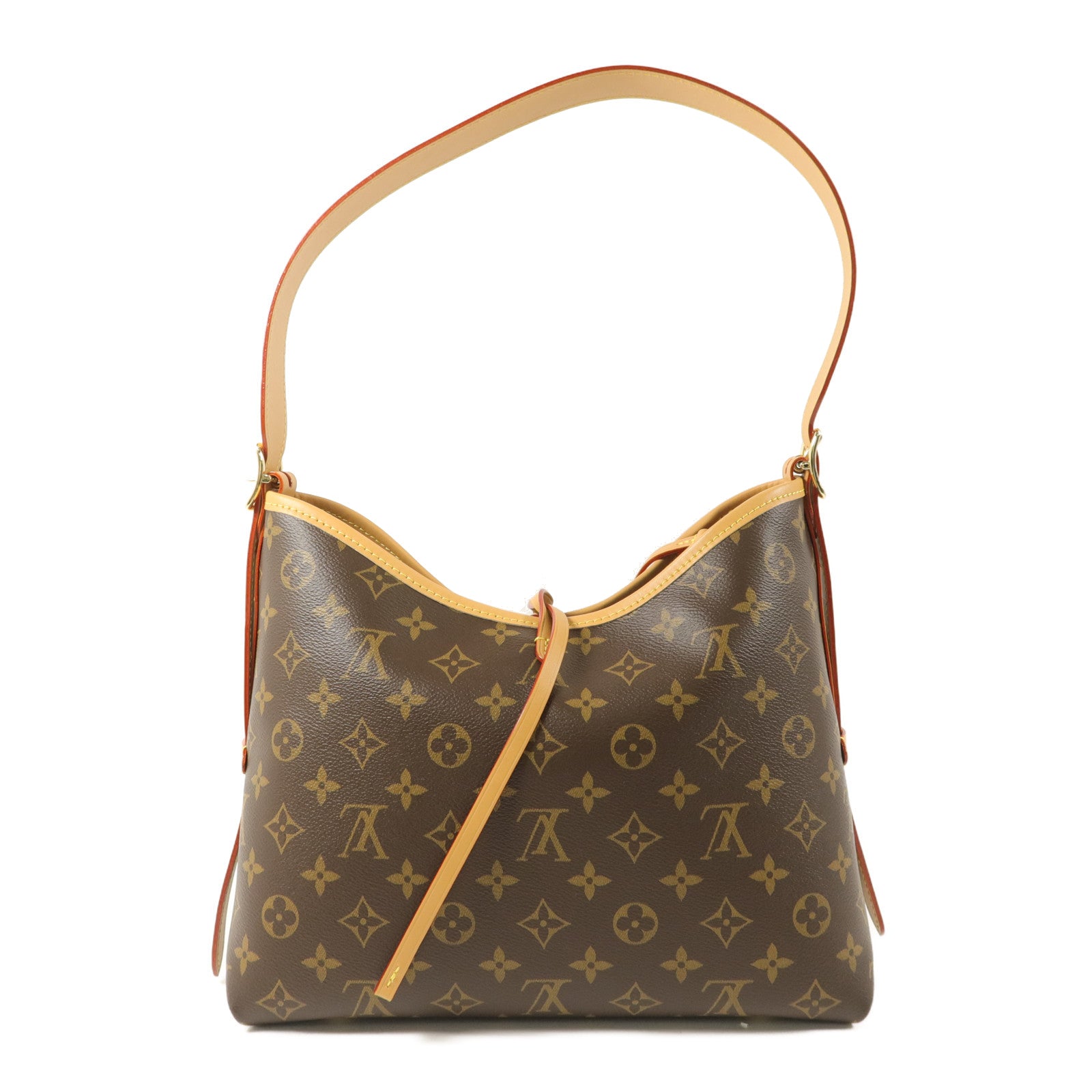 LOUIS VUITTON Monogram CarryAll PM金扣肩背袋