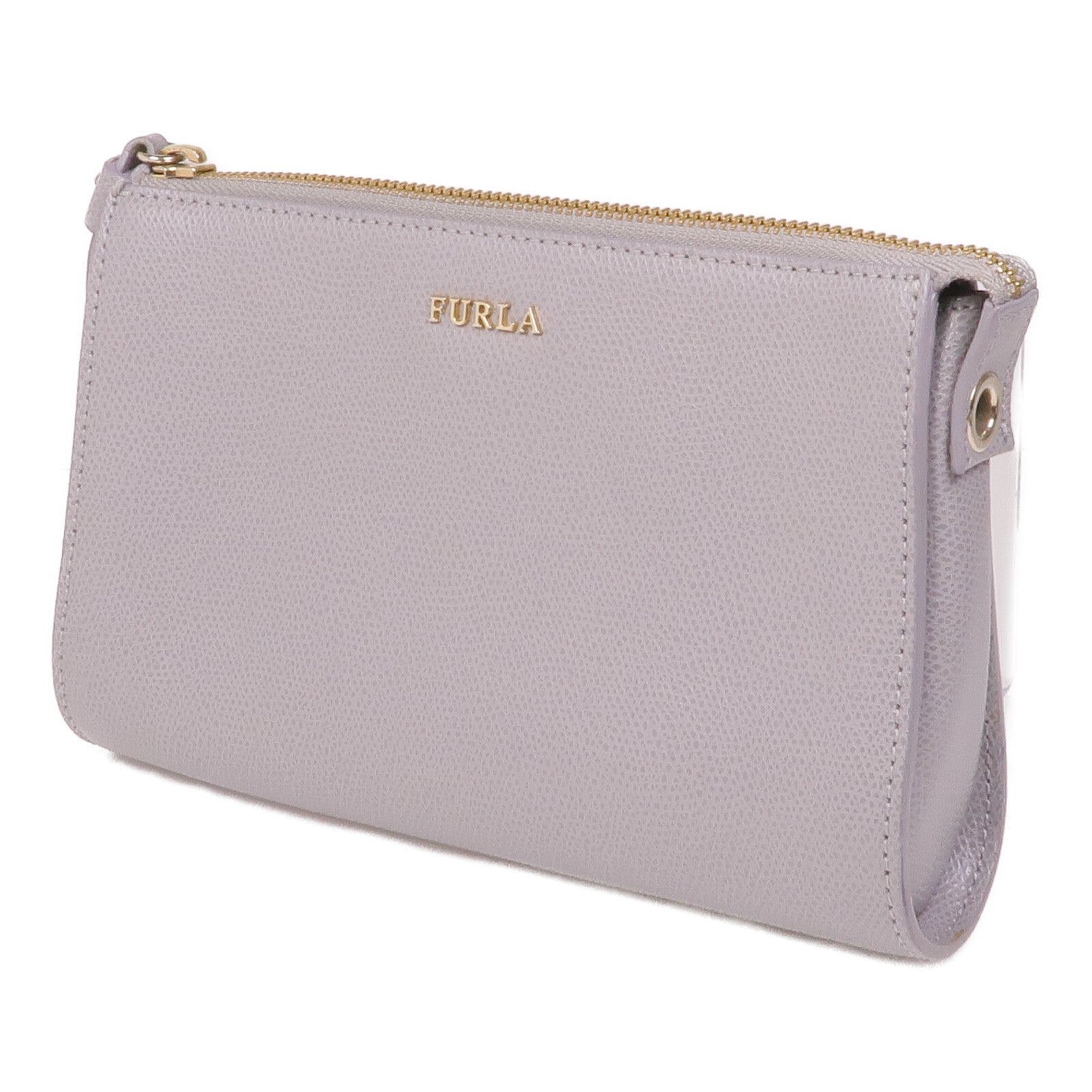 Furla 牛皮皮革Clutch Bag金扣手拿包