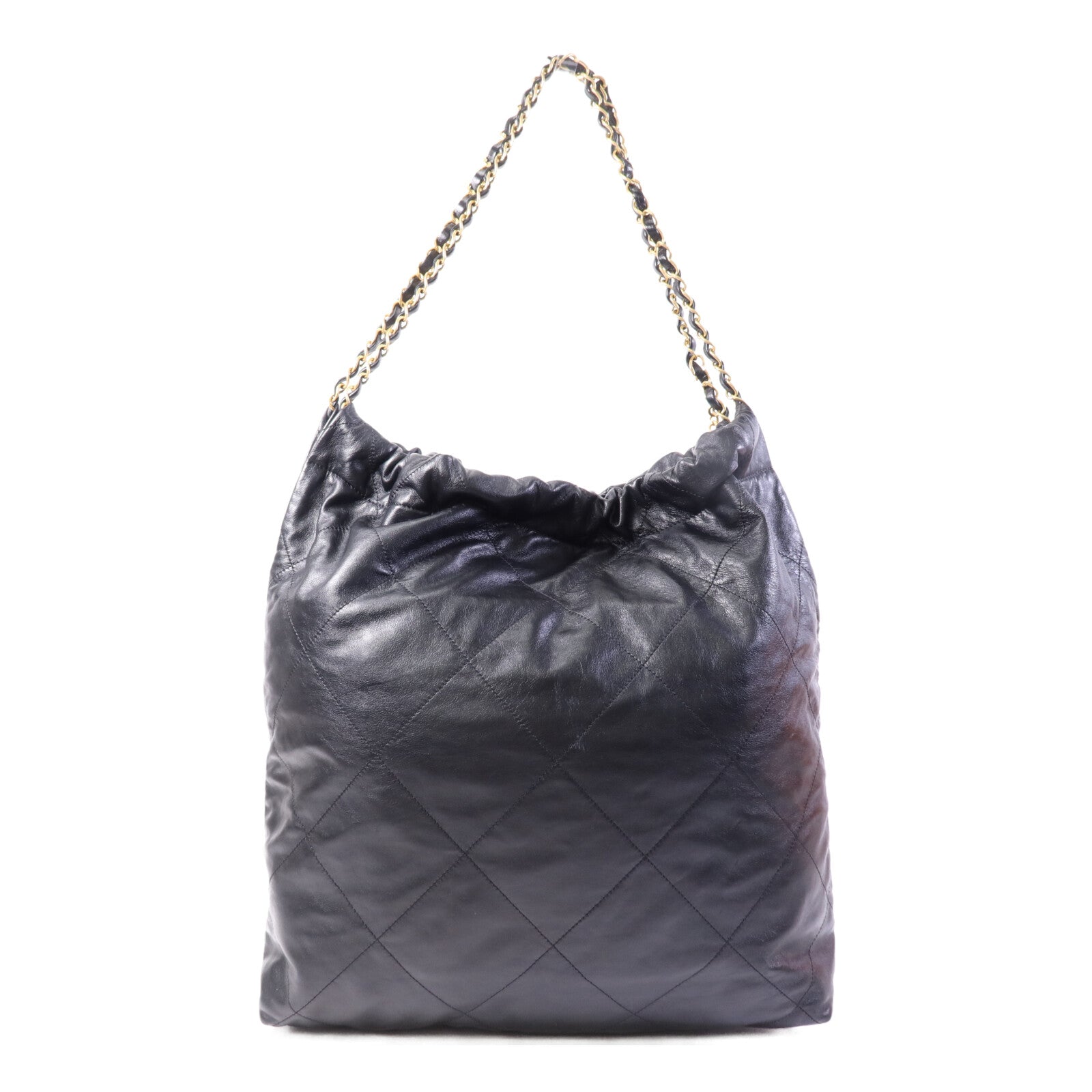 CHANEL 牛皮皮革Chanel 22 Medium金扣鏈帶肩背袋