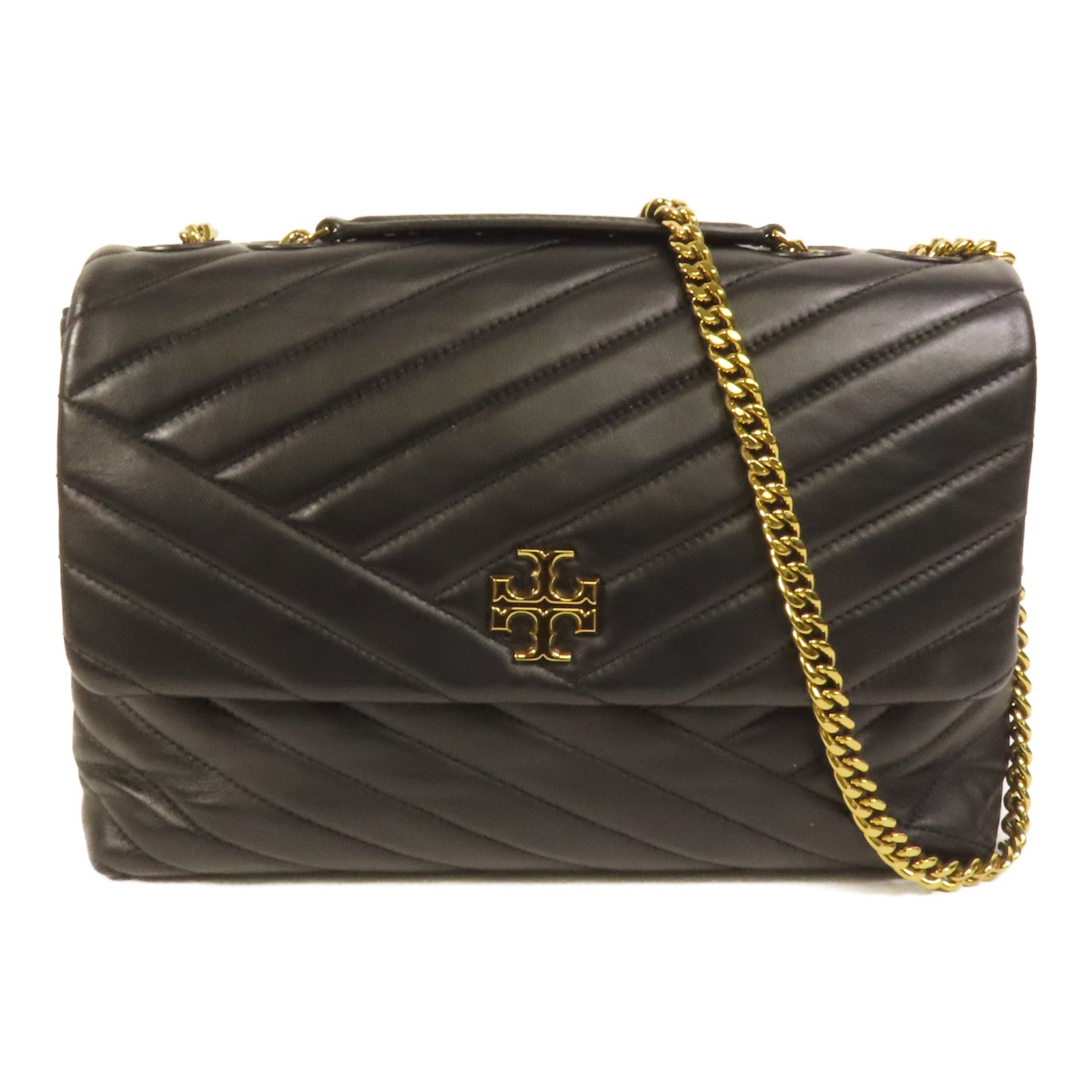 Tory Burch 羊皮皮革Kira Chevron金扣鏈帶肩背袋