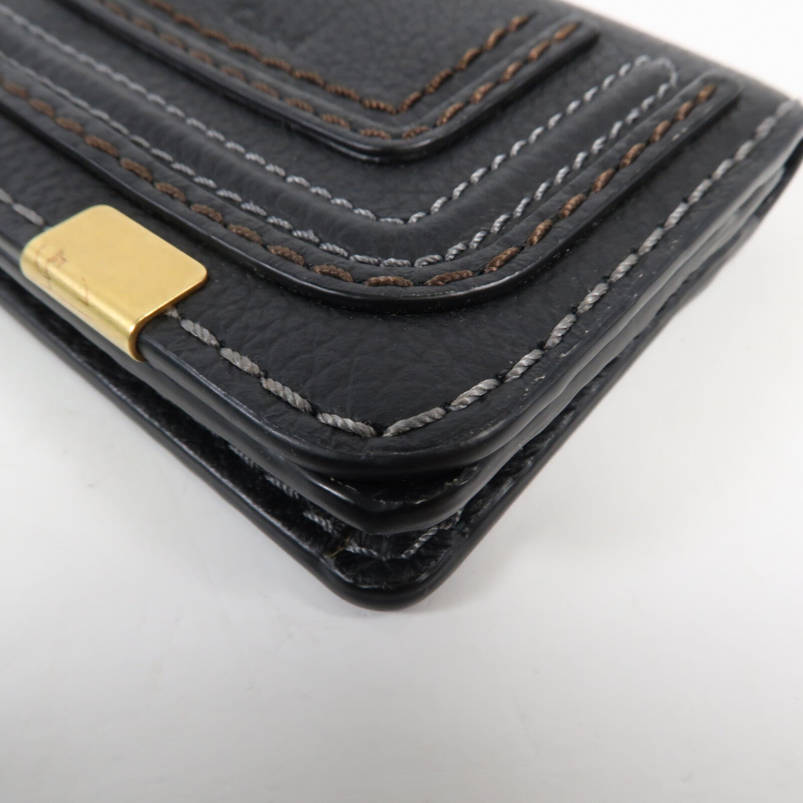 Chloe 牛皮皮革Card case金扣卡片套