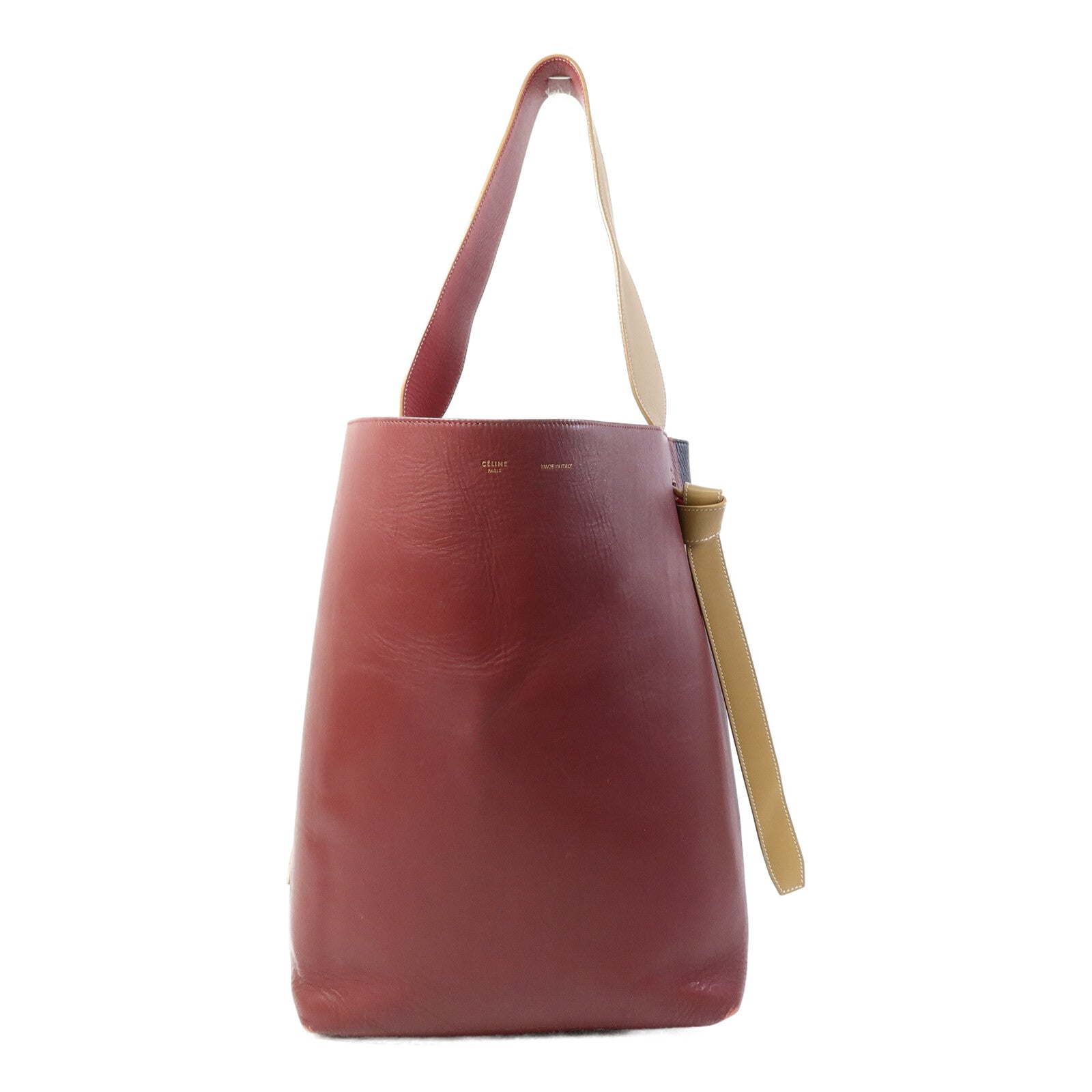 CELINE 牛皮皮革Twisted Cabas肩背袋