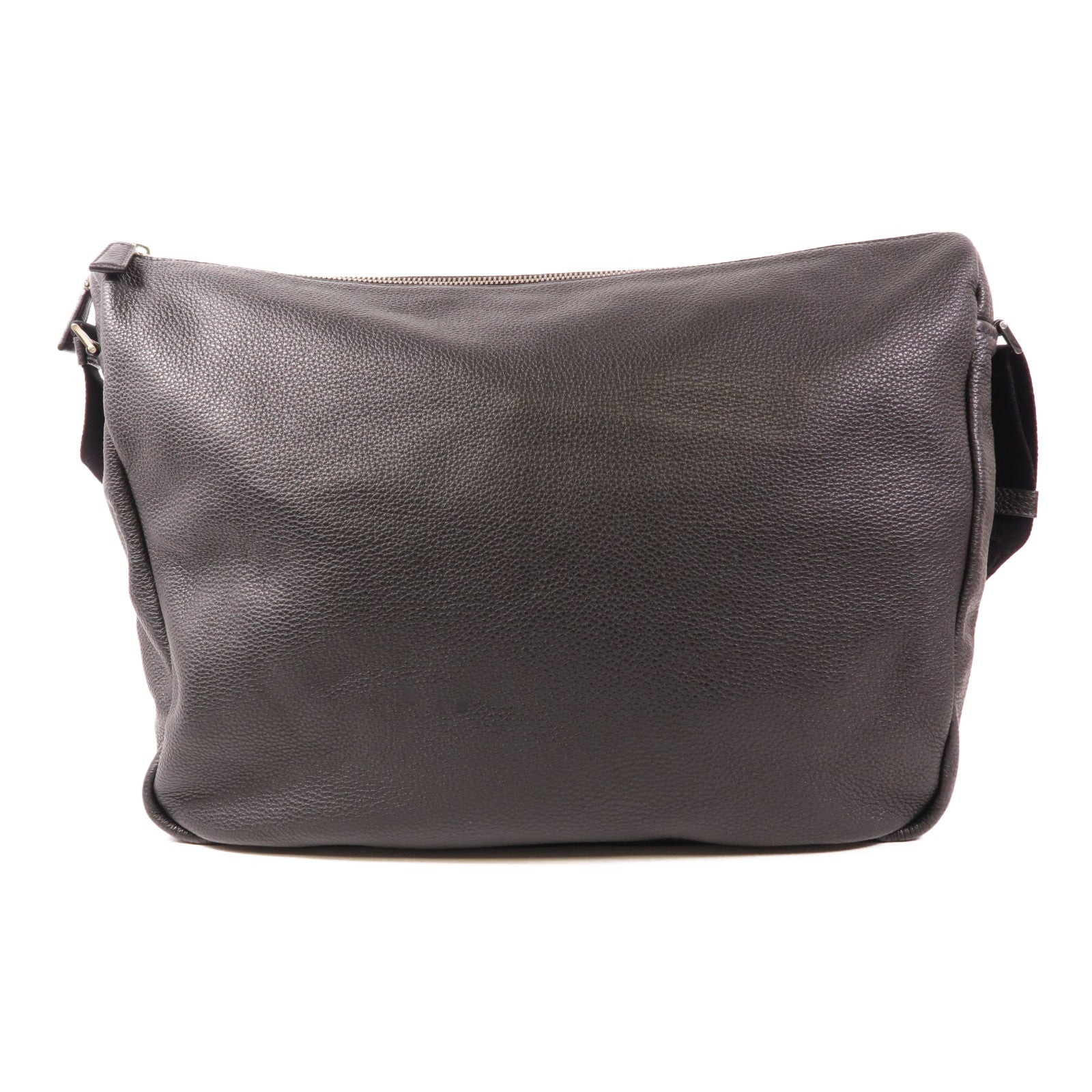 PRADA SHW Shoulder Bag VH182 Calfskin Leather Black