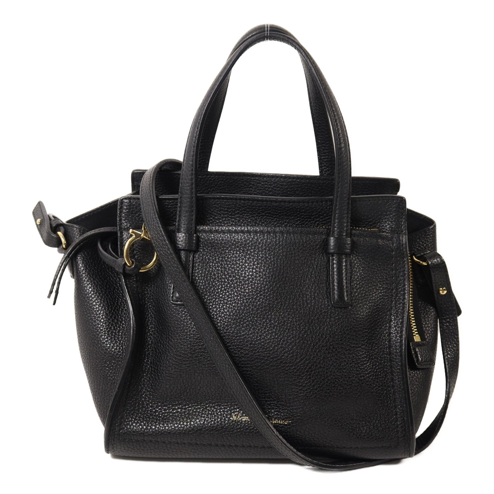 Salvatore Ferragamo 牛皮皮革Amy手挽肩背兩用袋