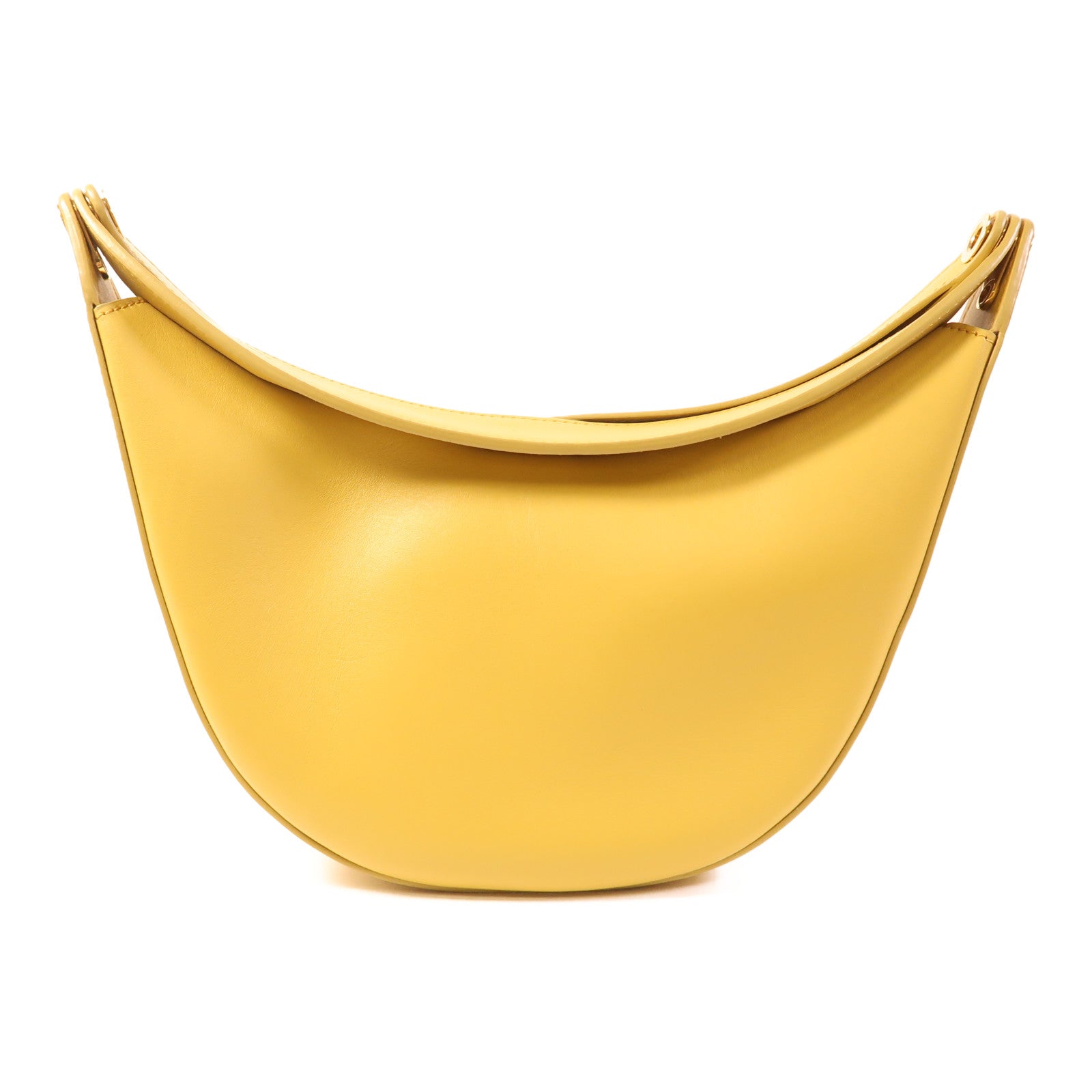 LOEWE 牛皮皮革Luna Hobo Bag金扣肩背袋