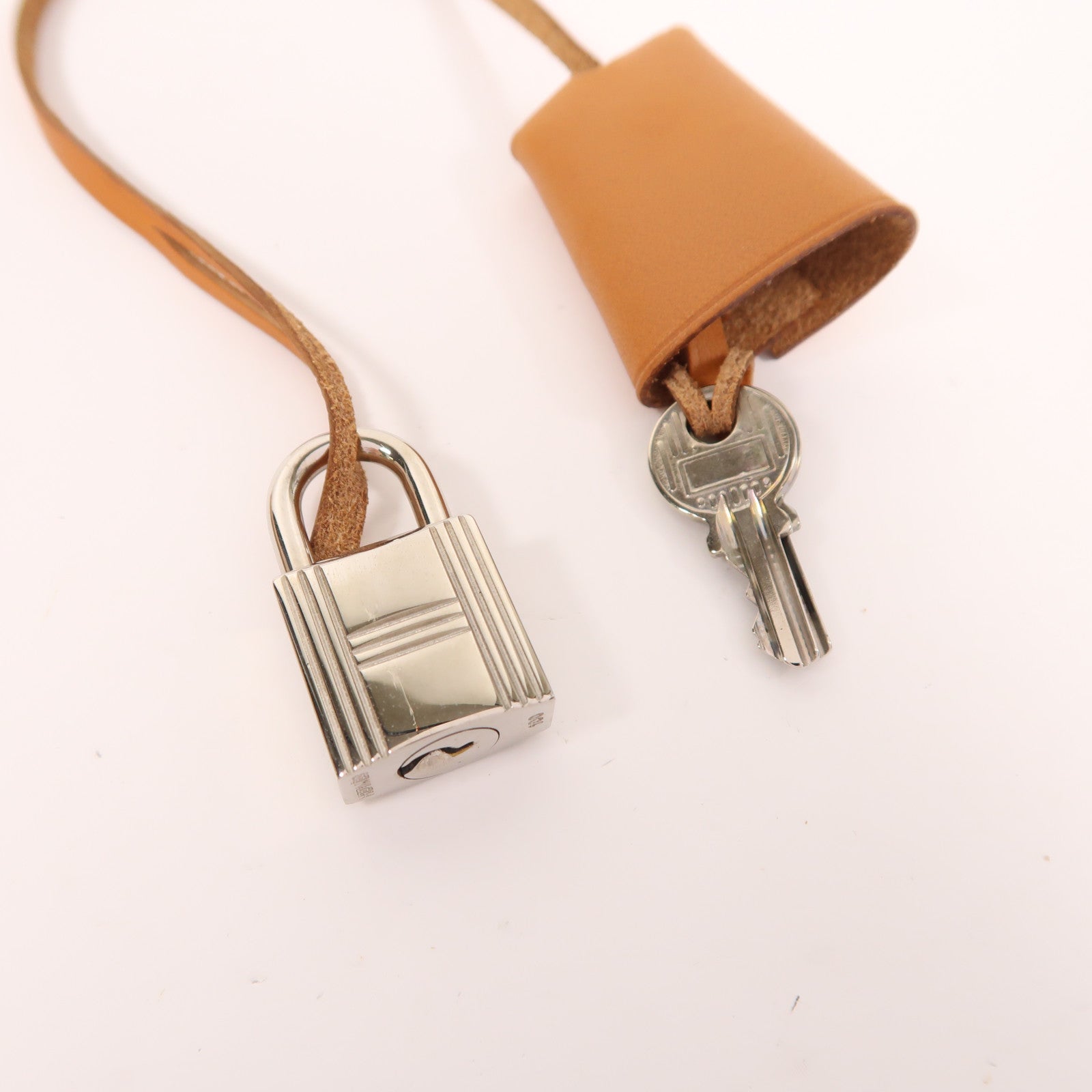 HERMES 皮革/帆布Herbag 2 In 1銀扣背包