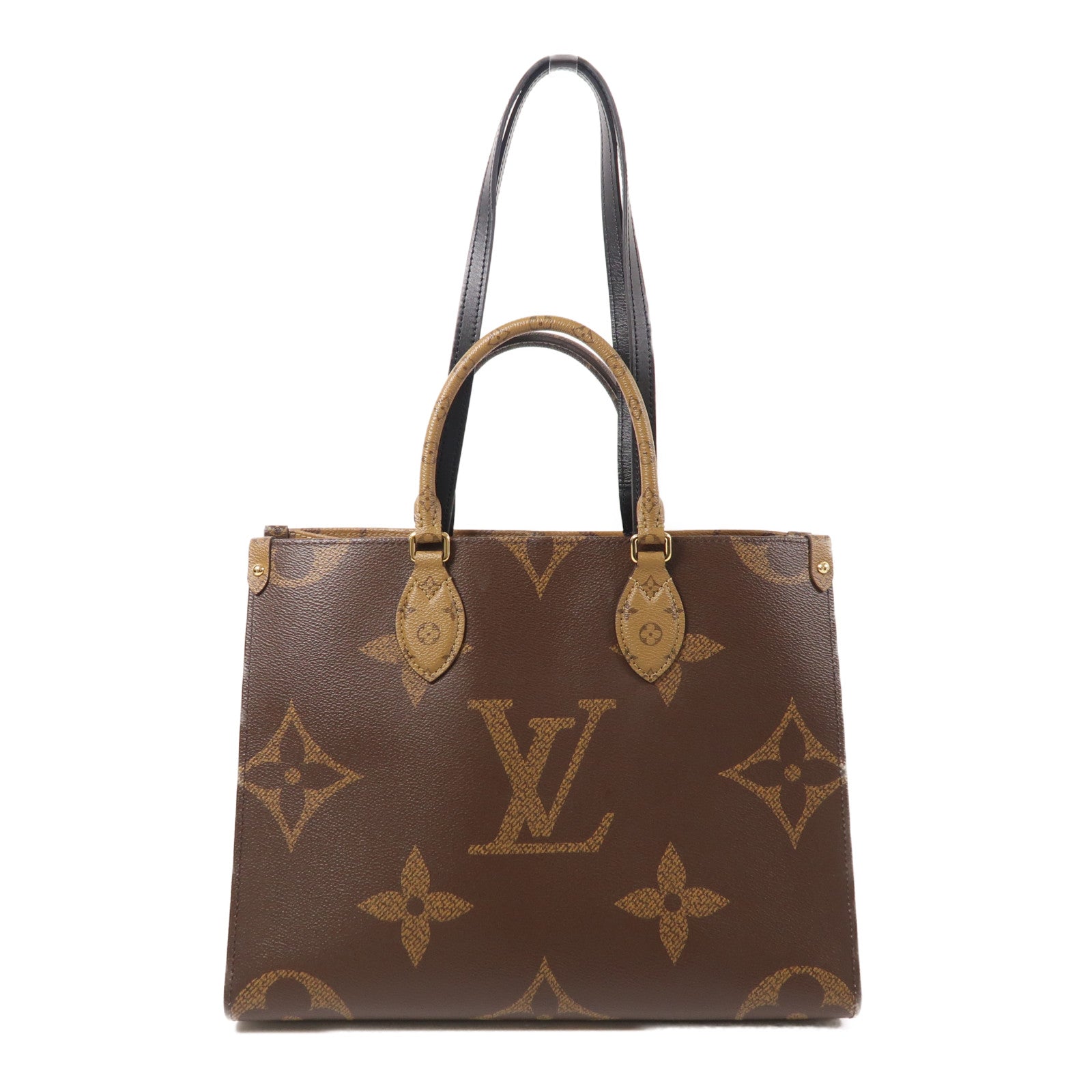 LOUIS VUITTON LV GHW On The Go MM 2 Way Bag M45321 Monogram Giant Brown