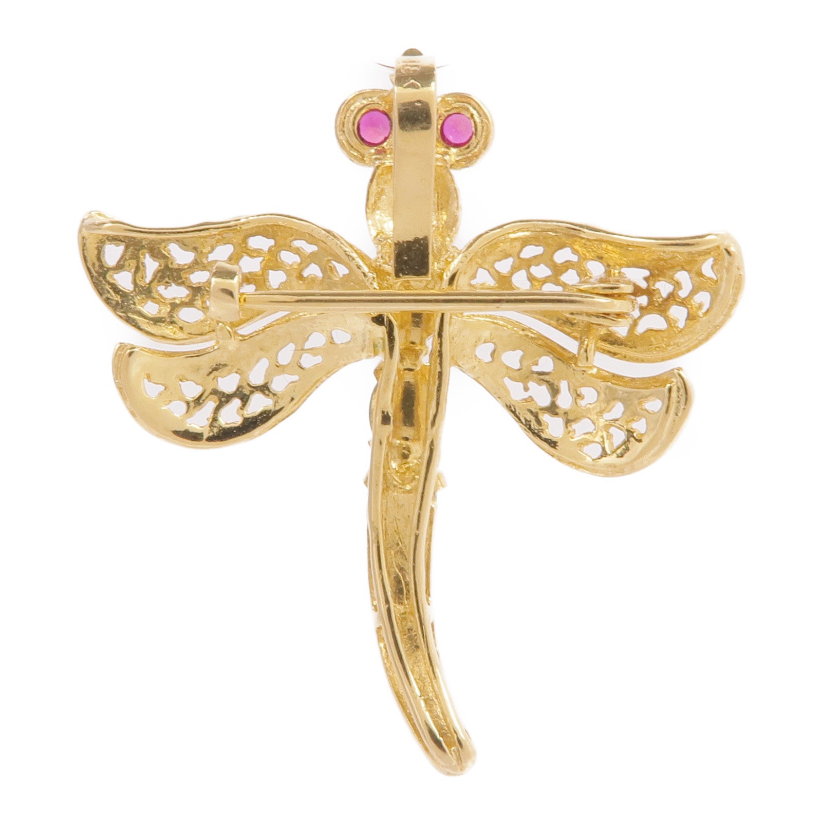 JEWELRY 18K黃金Jade Brooch翡翠胸針