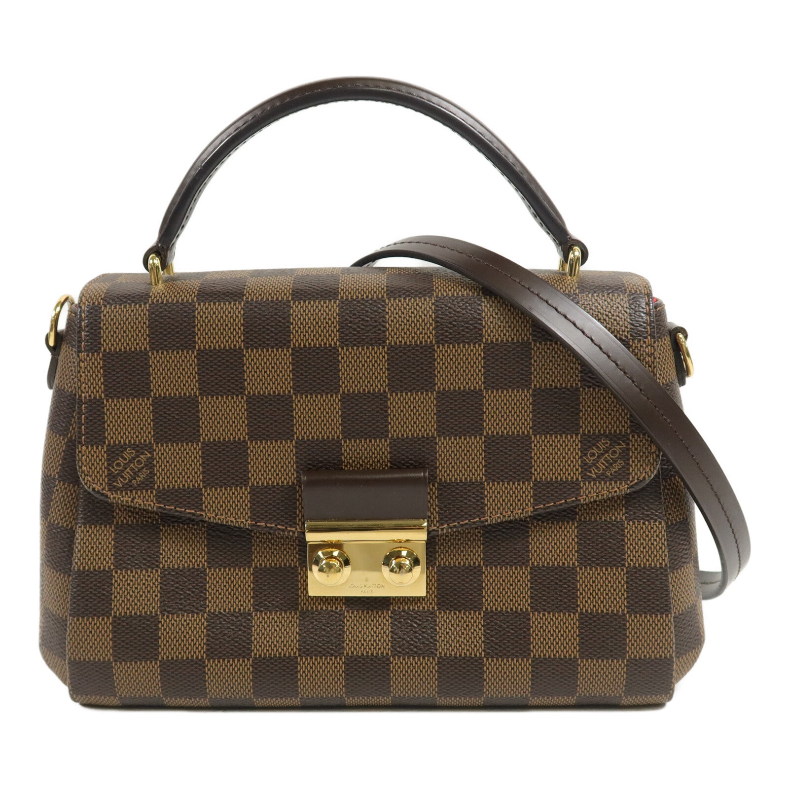 LOUIS VUITTON Damier Croisette手挽肩背兩用袋