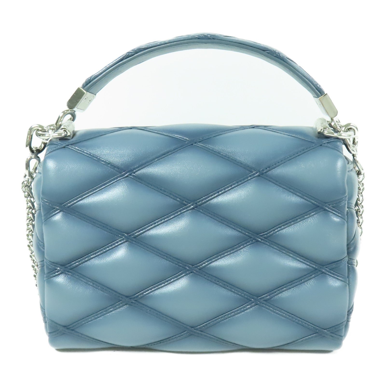 LOUIS VUITTON 牛皮皮革Go-14 PM銀扣手挽肩背兩用袋