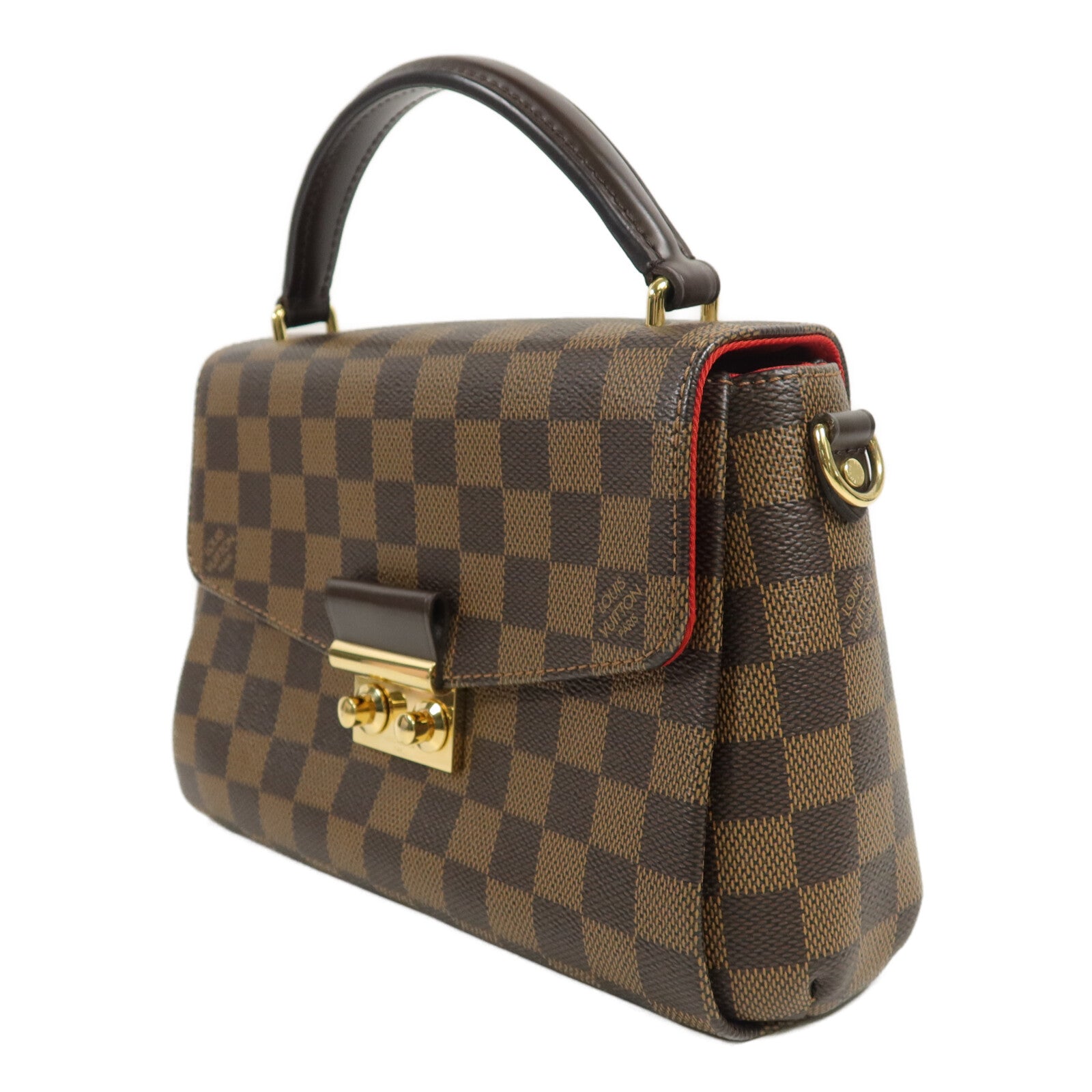 LOUIS VUITTON Damier Croisette手挽肩背兩用袋