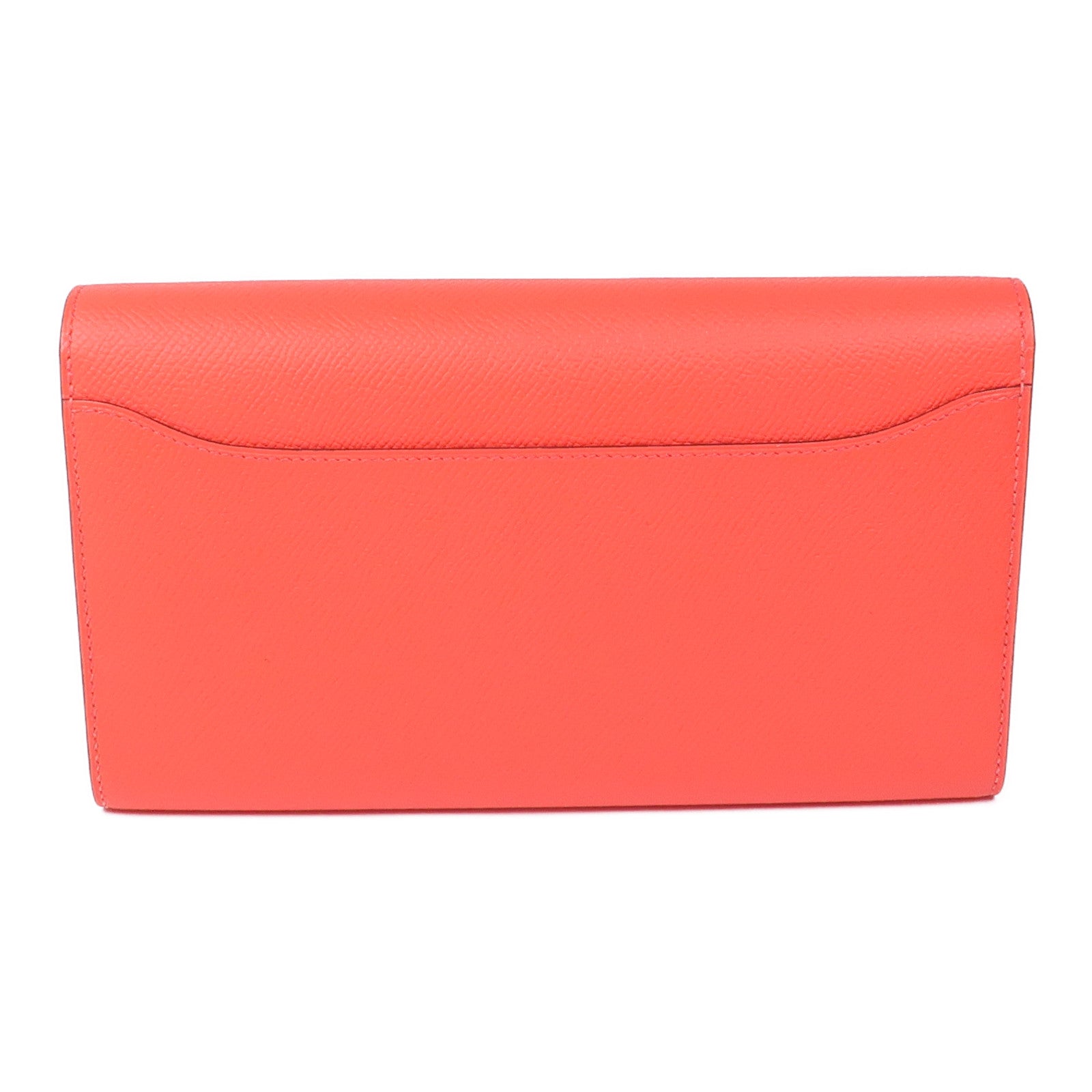 HERMES Epsom皮革Constance Wallet銀扣長錢包T5 Rose Jaipur