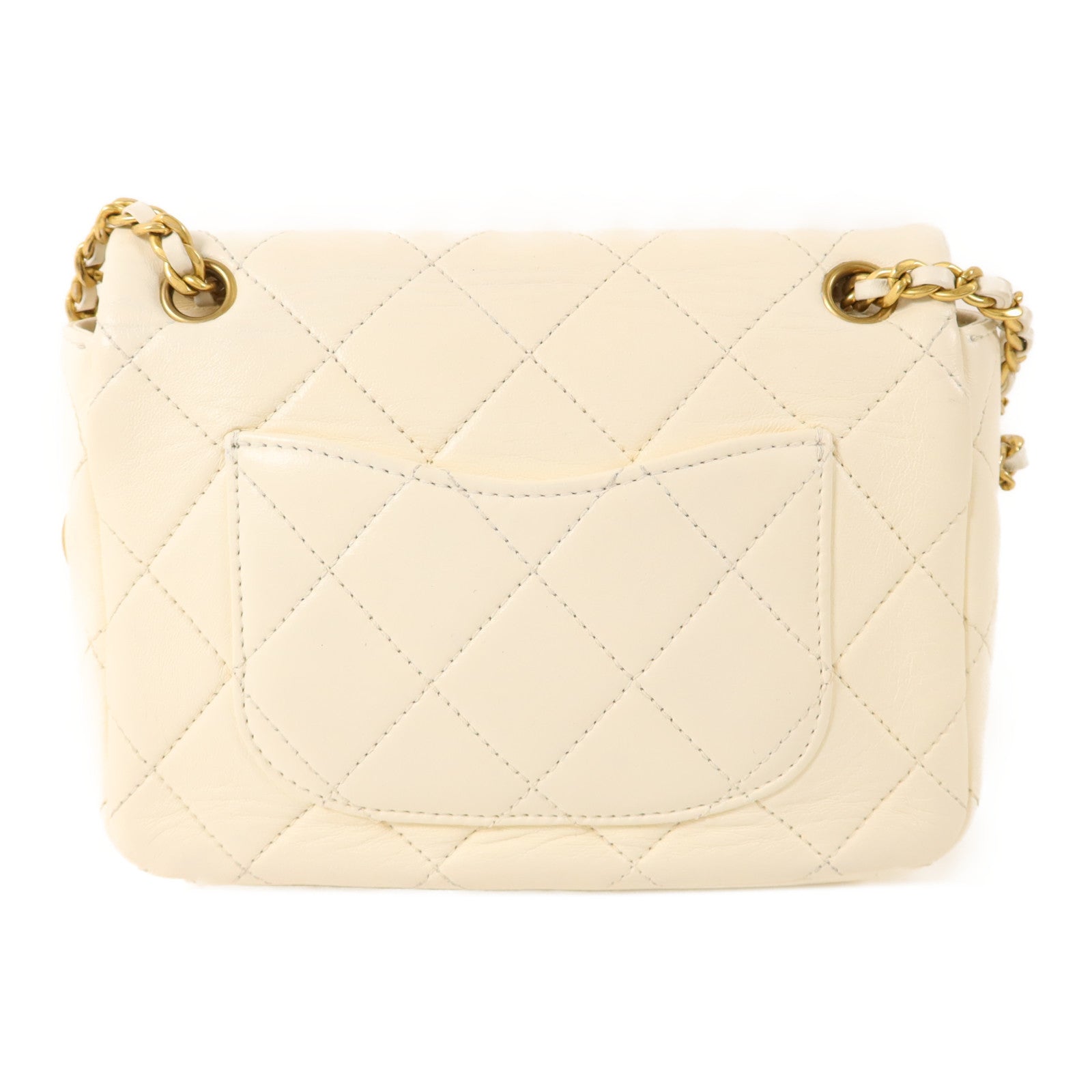 CHANEL 【激減優惠】牛皮皮革Chain Shoulder金扣鏈帶肩背袋