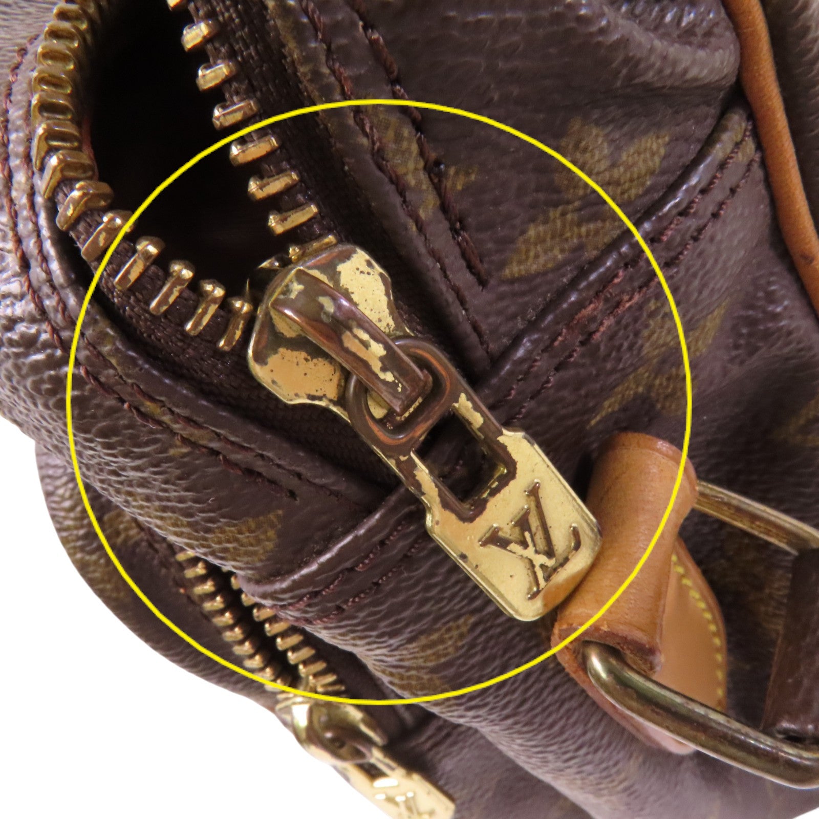 LOUIS VUITTON Monogram Nile金扣肩背袋