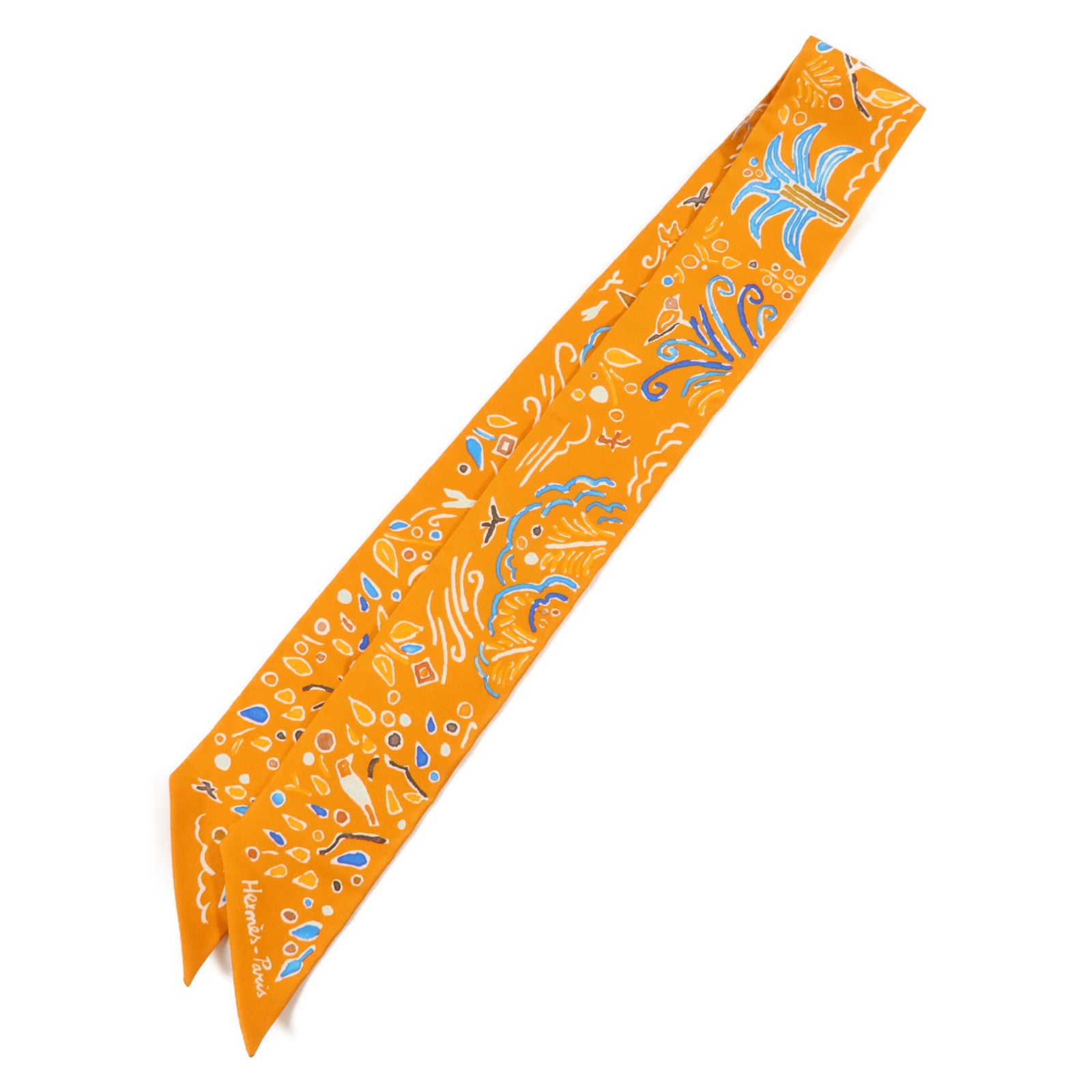 HERMES 絲質Twilly絲巾