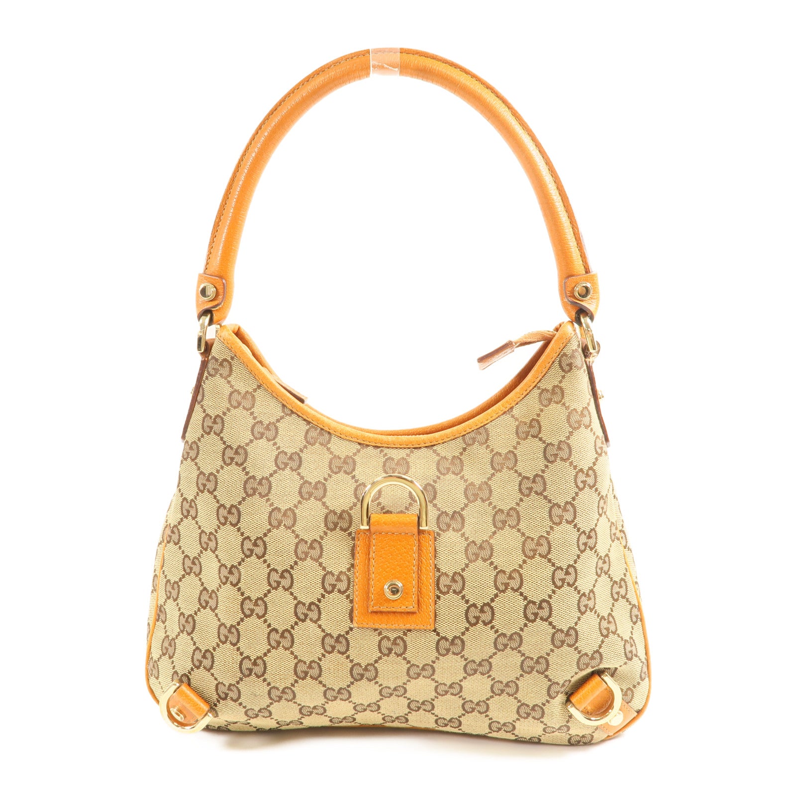 GUCCI 帆布Abbey金扣肩背袋