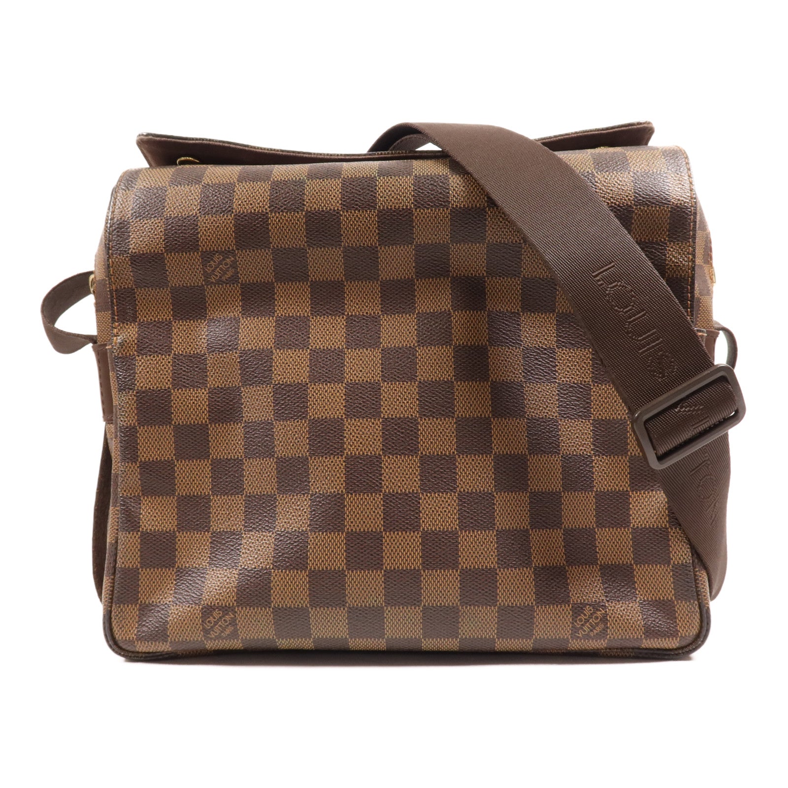 LOUIS VUITTON Damier Naviglio金扣肩背袋