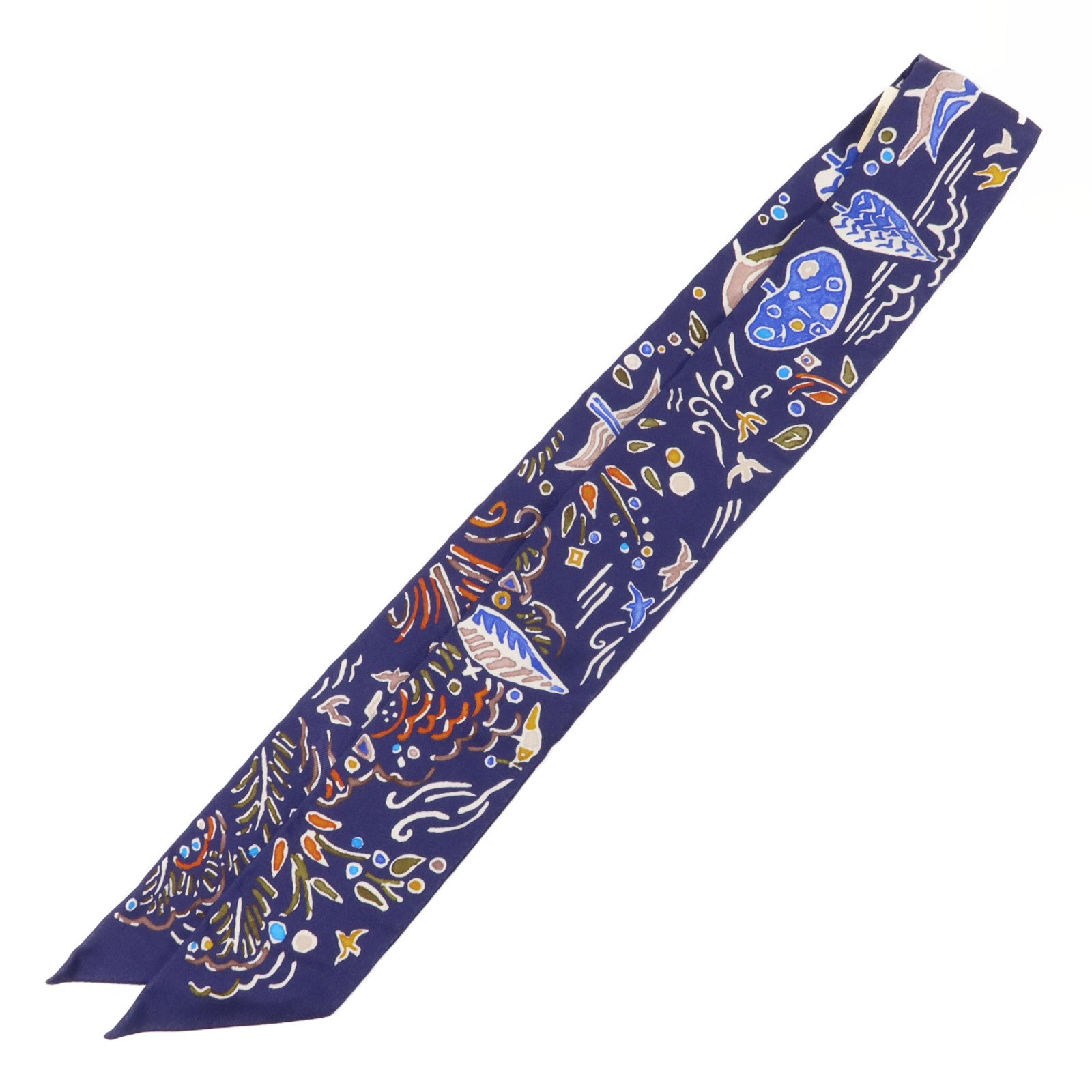 HERMES 絲質Twilly絲巾