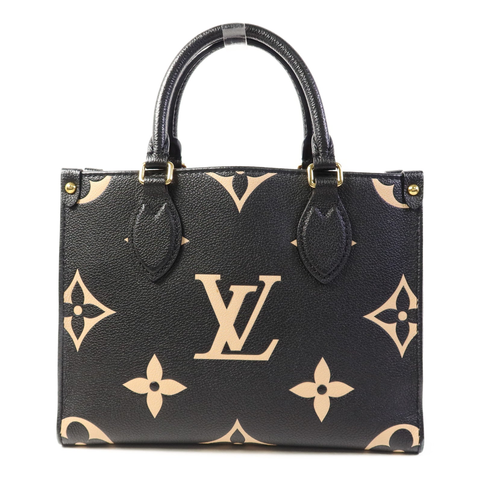 LOUIS VUITTON Monogram Empreinte On The Go PM金扣手挽肩背兩用袋