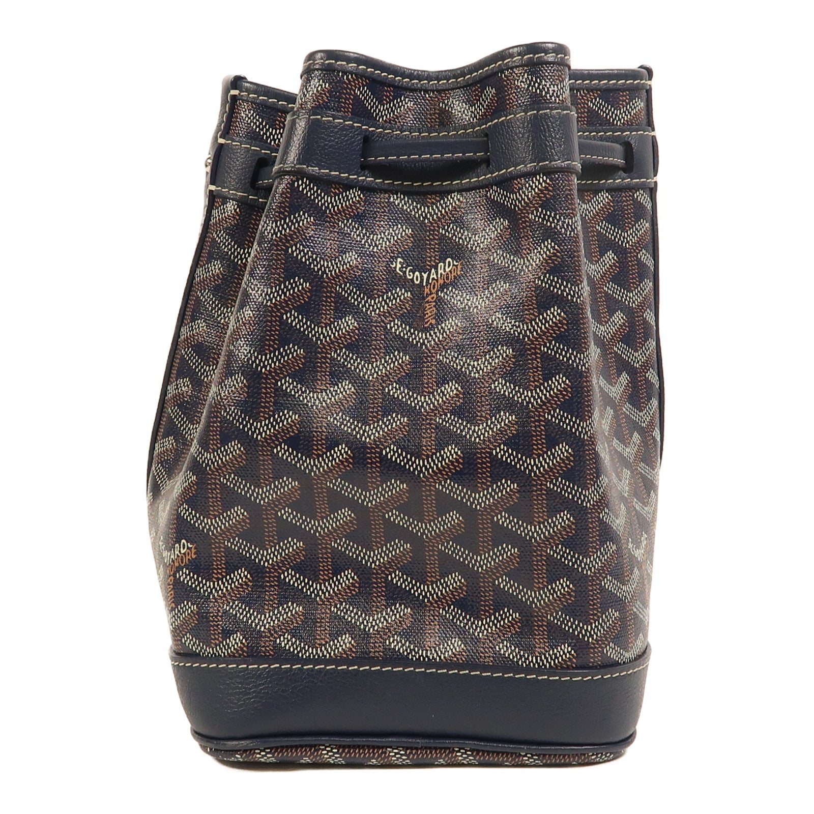 GOYARD 塗層帆布Petit Flot Bucket銀扣肩背袋