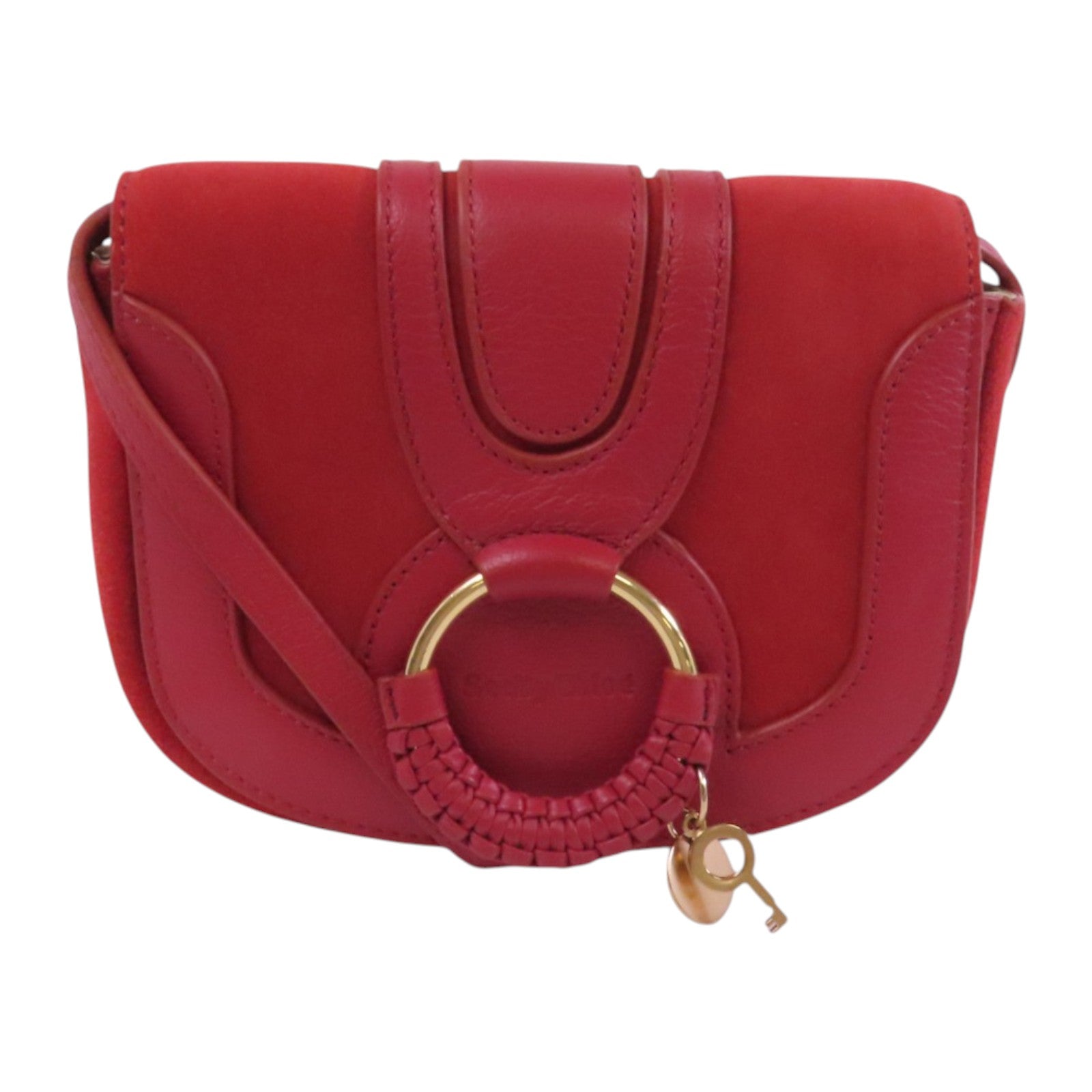 SEE BY CHLOE 牛皮皮革Shoulder Bag金扣肩背袋