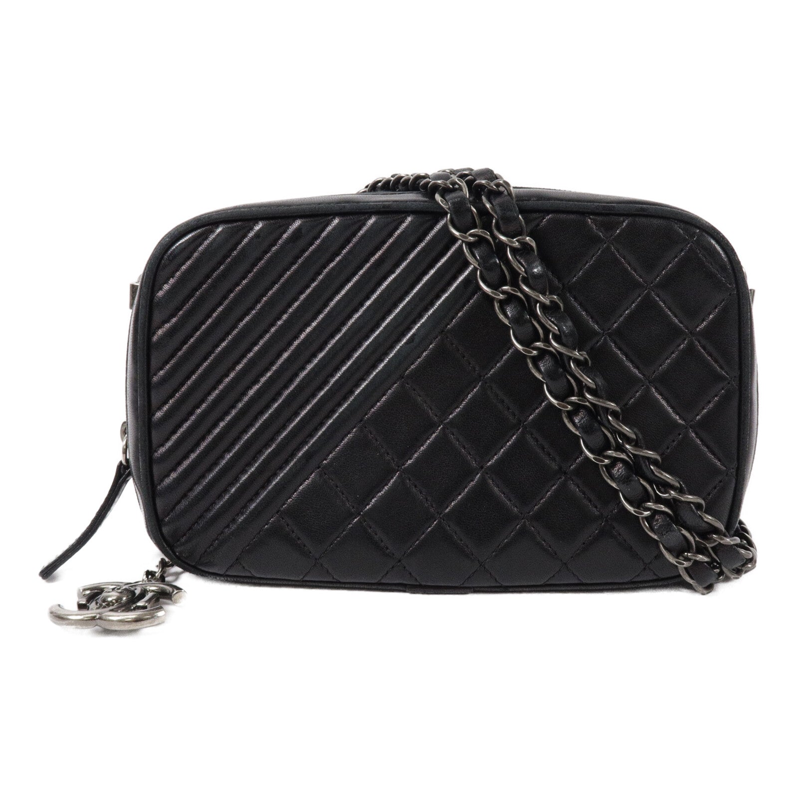 CHANEL 羊皮皮革Chain Shoulder鏈帶肩背袋