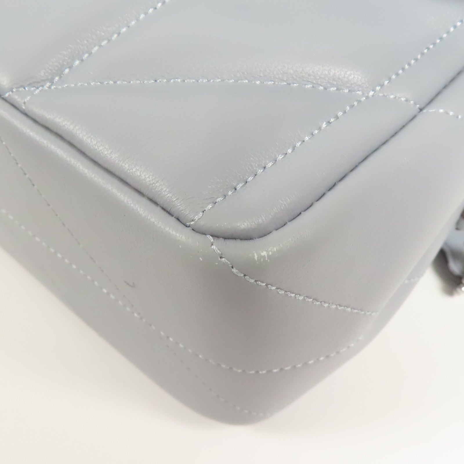 COACH 皮革Shoulder Bag銀扣鏈帶肩背袋