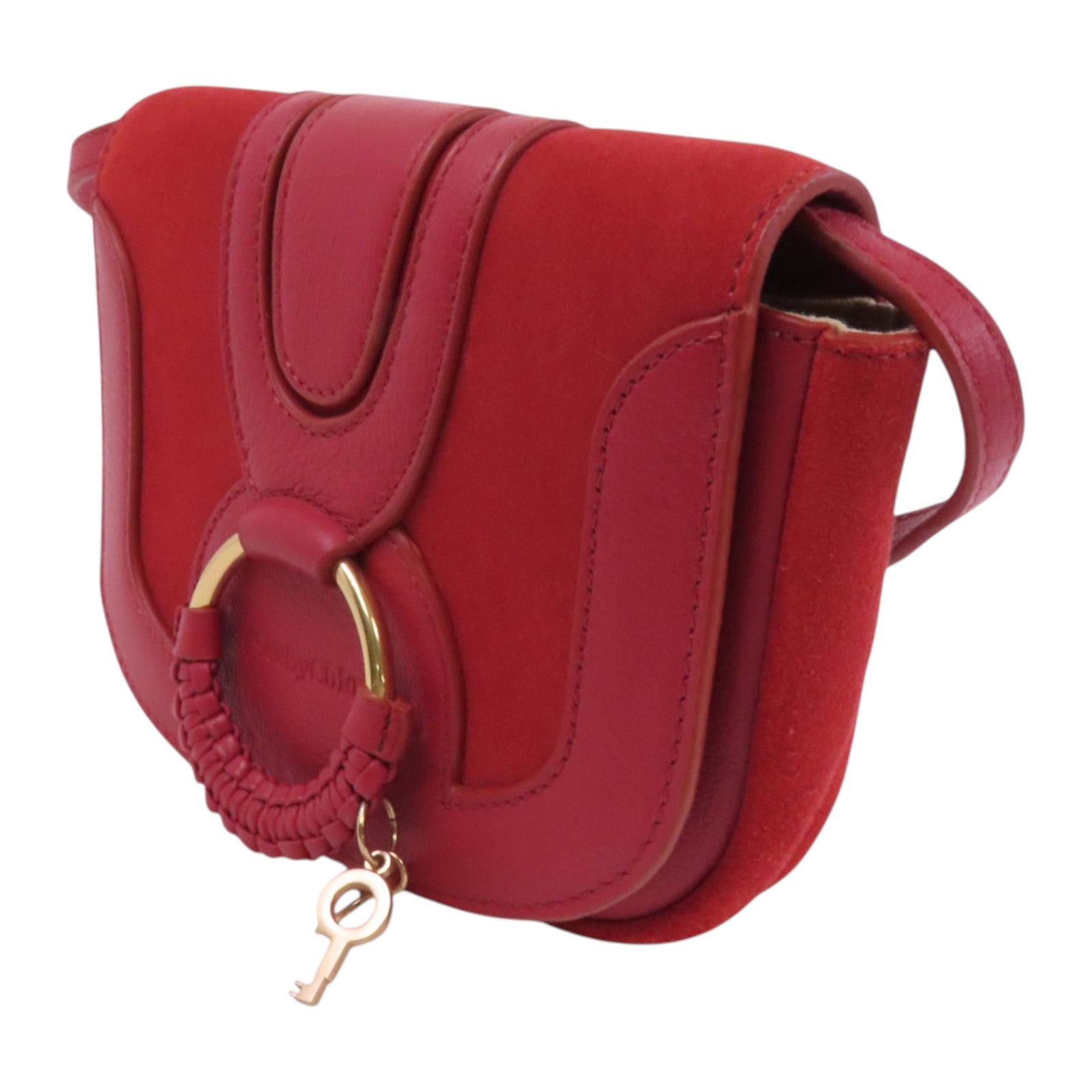 SEE BY CHLOE 牛皮皮革Shoulder Bag金扣肩背袋