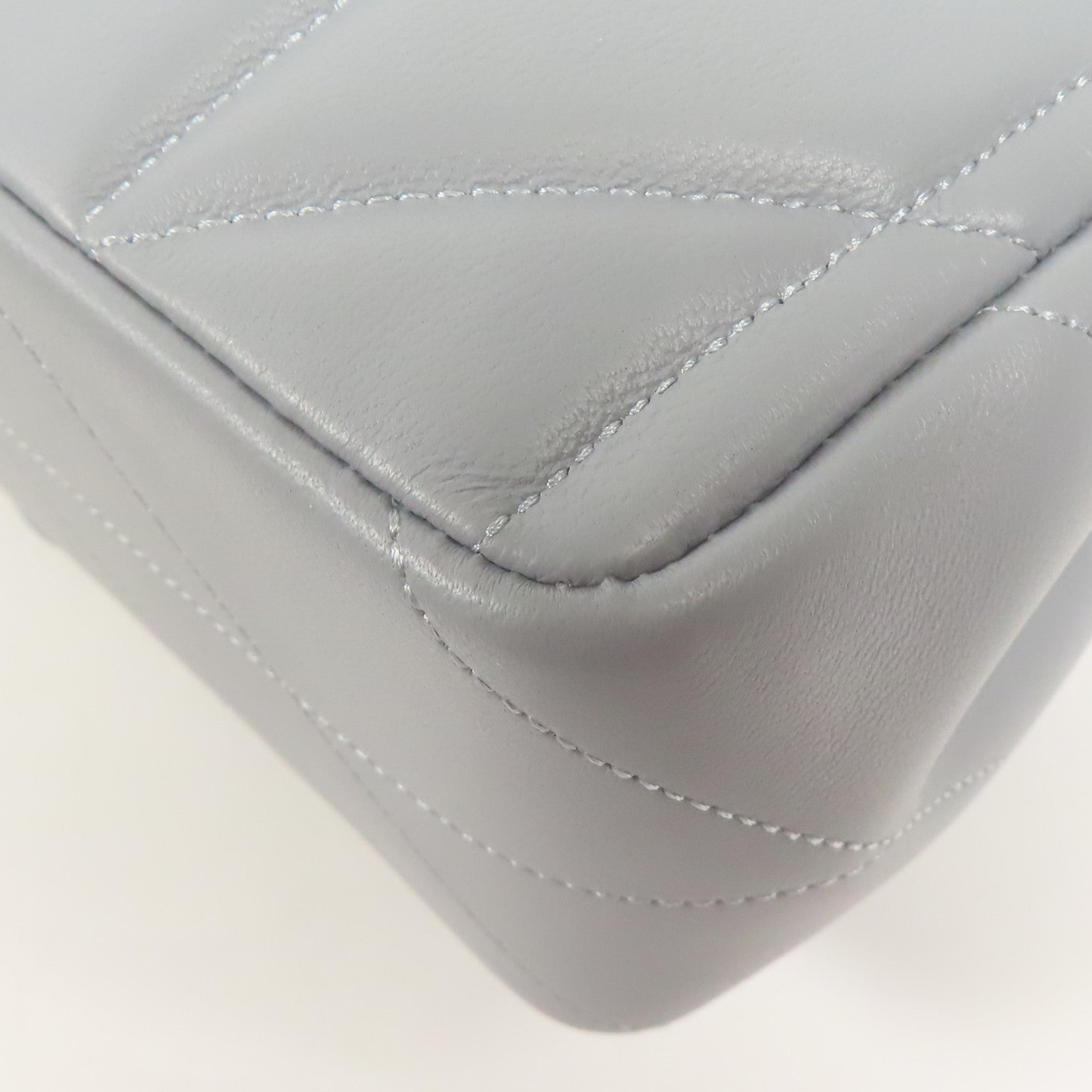 COACH 皮革Shoulder Bag銀扣鏈帶肩背袋